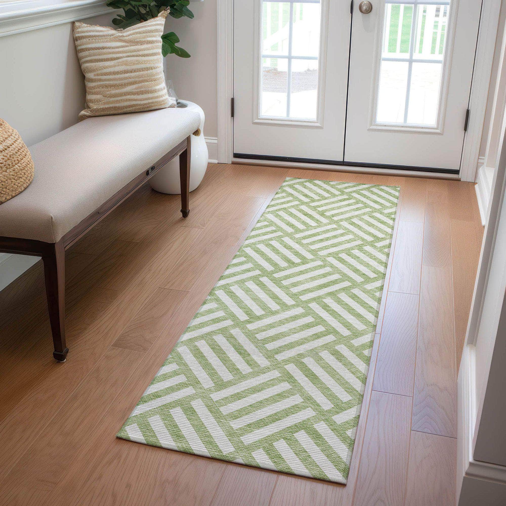 Machine Made ACN620 Aloe Green Rugs #color_aloe green