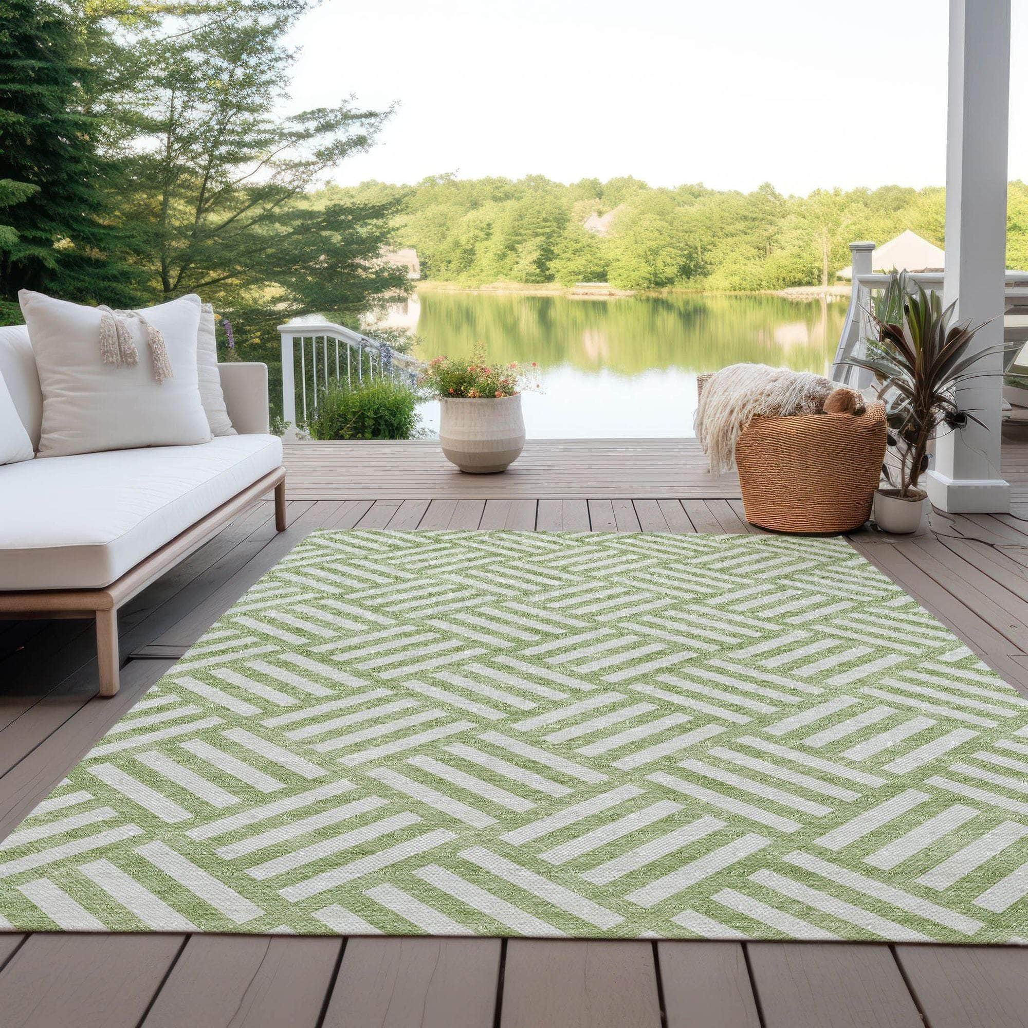 Machine Made ACN620 Aloe Green Rugs #color_aloe green