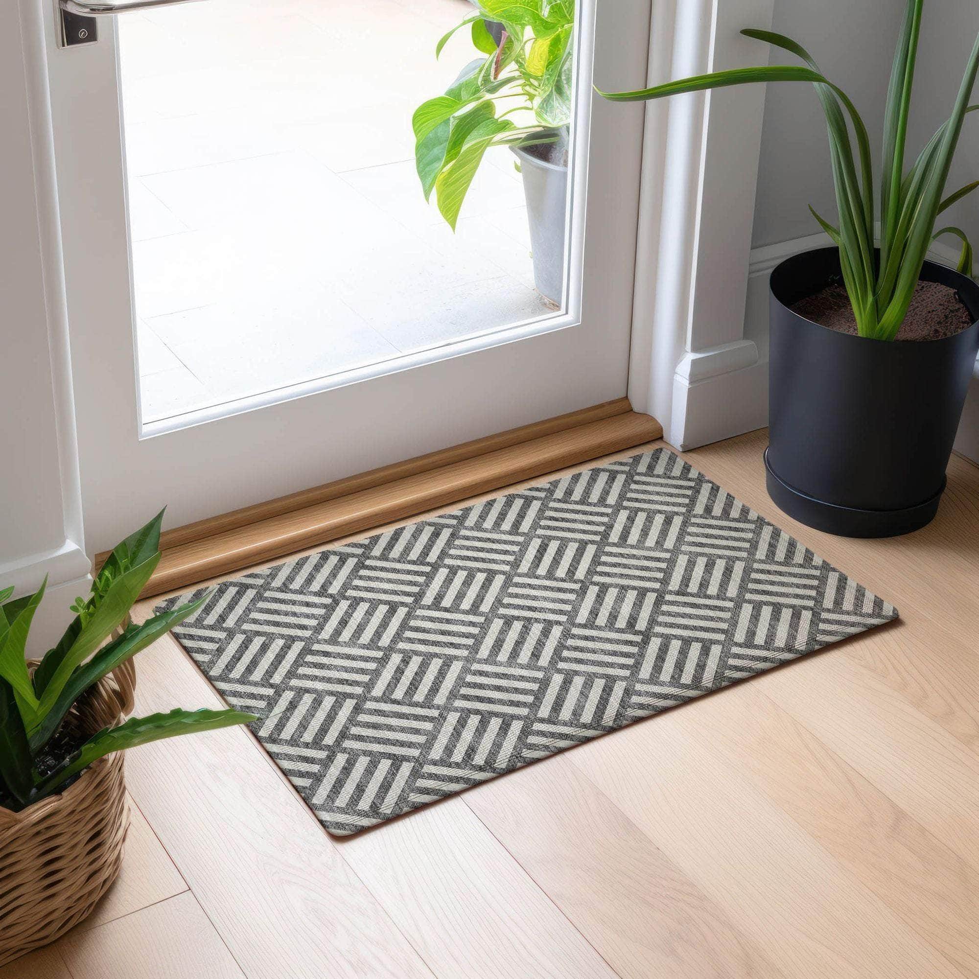 Machine Made ACN620 Charcoal Gray Rugs #color_charcoal gray