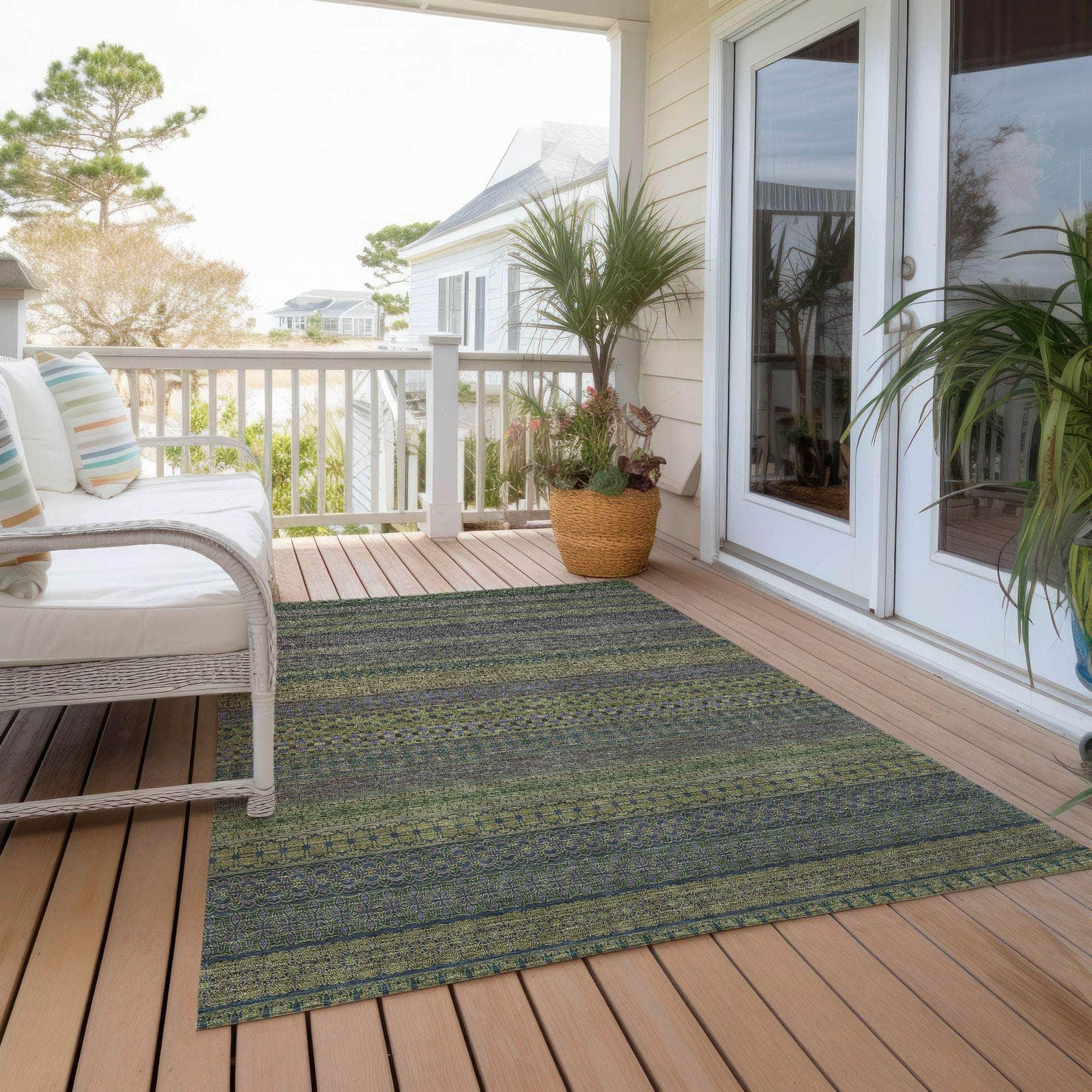 Machine Made ACN527 Olive Green Rugs #color_olive green