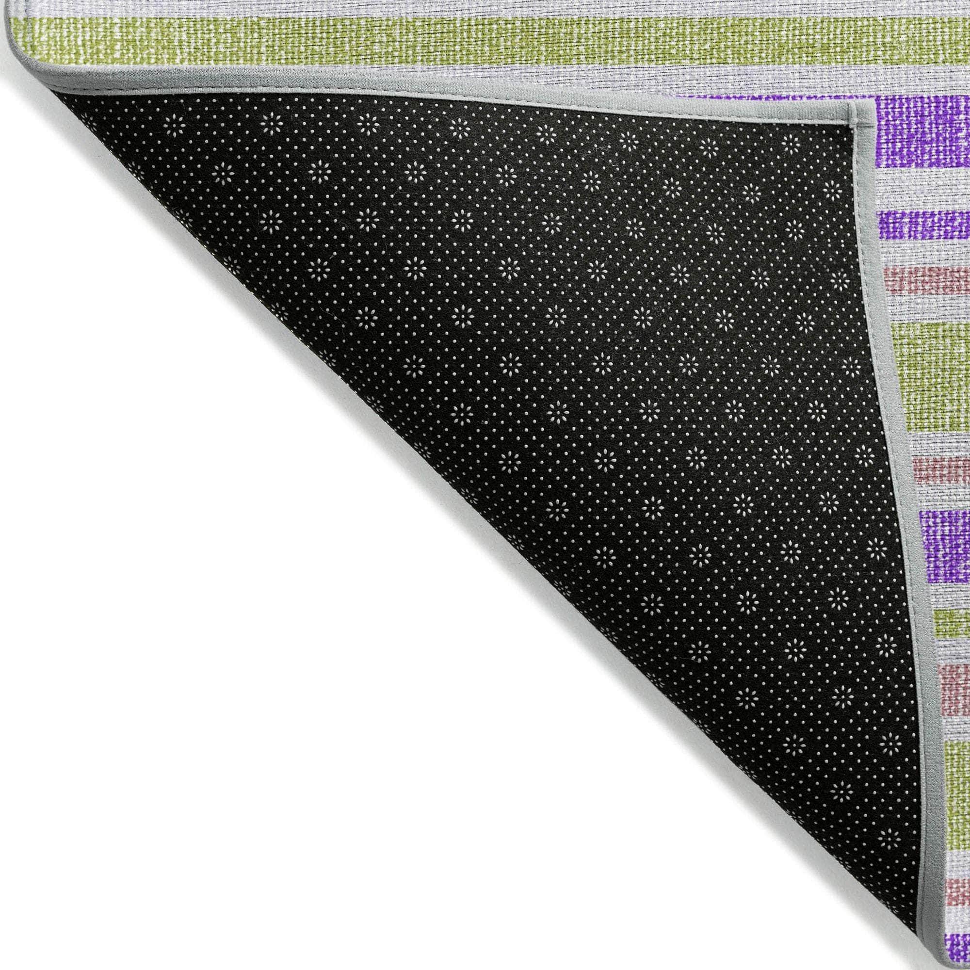 Machine Made ACN531 Purple  Rugs 