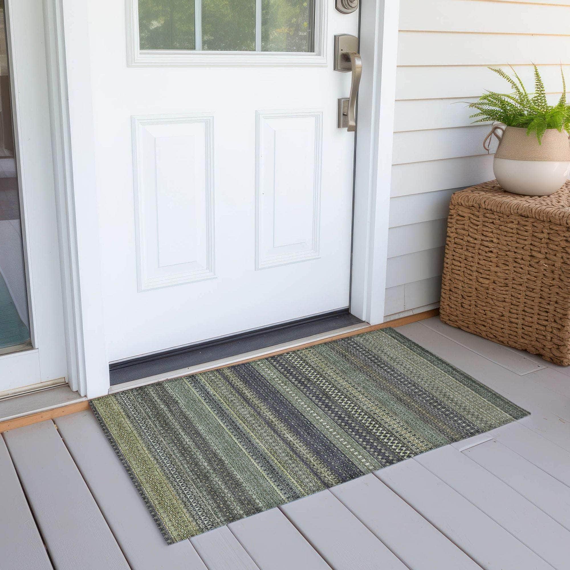 Machine Made ACN527 Sage Green Rugs #color_sage green