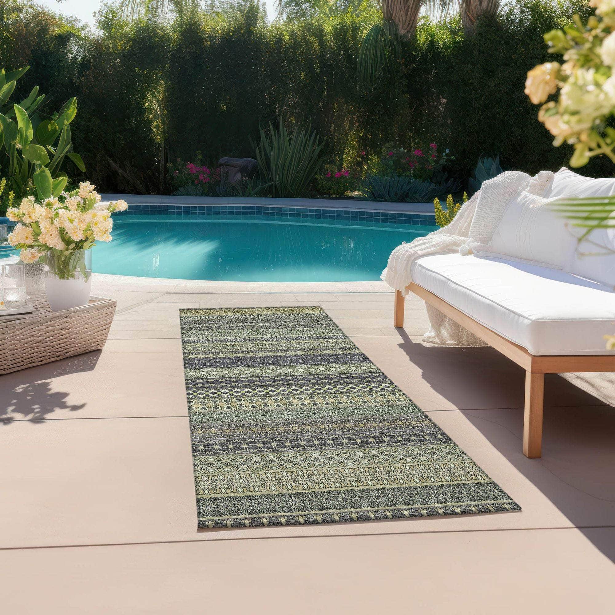 Machine Made ACN527 Sage Green Rugs #color_sage green