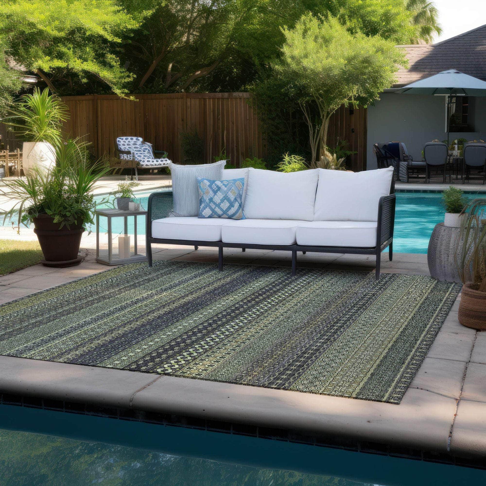 Machine Made ACN527 Sage Green Rugs #color_sage green