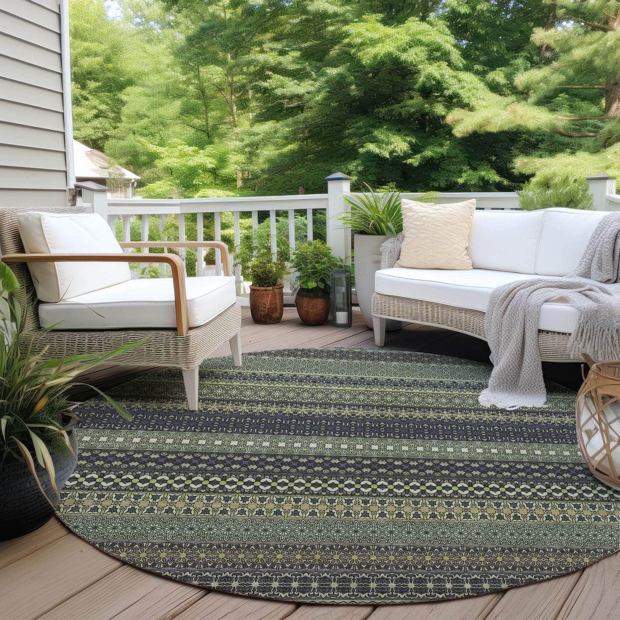 Machine Made ACN527 Sage Green Rugs #color_sage green