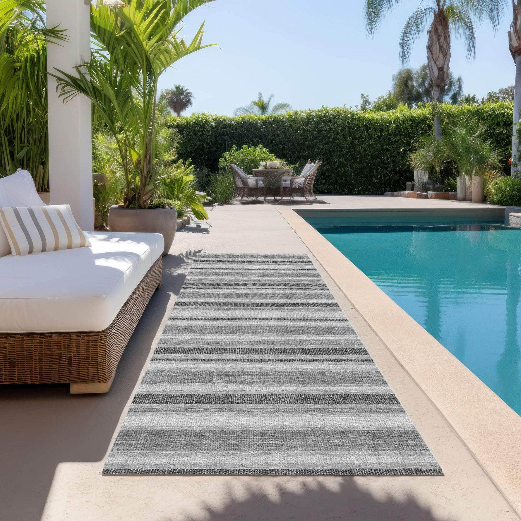 Machine Made ACN531 Silver Gray Rugs 