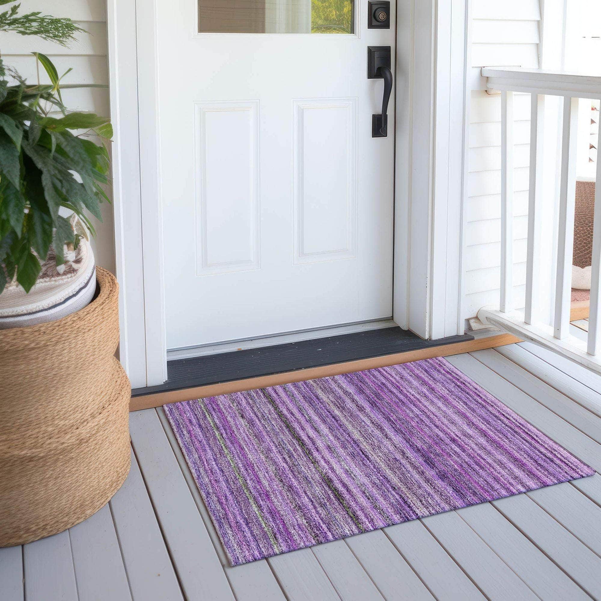 Machine Made ACN598 Purple  Rugs #color_purple 