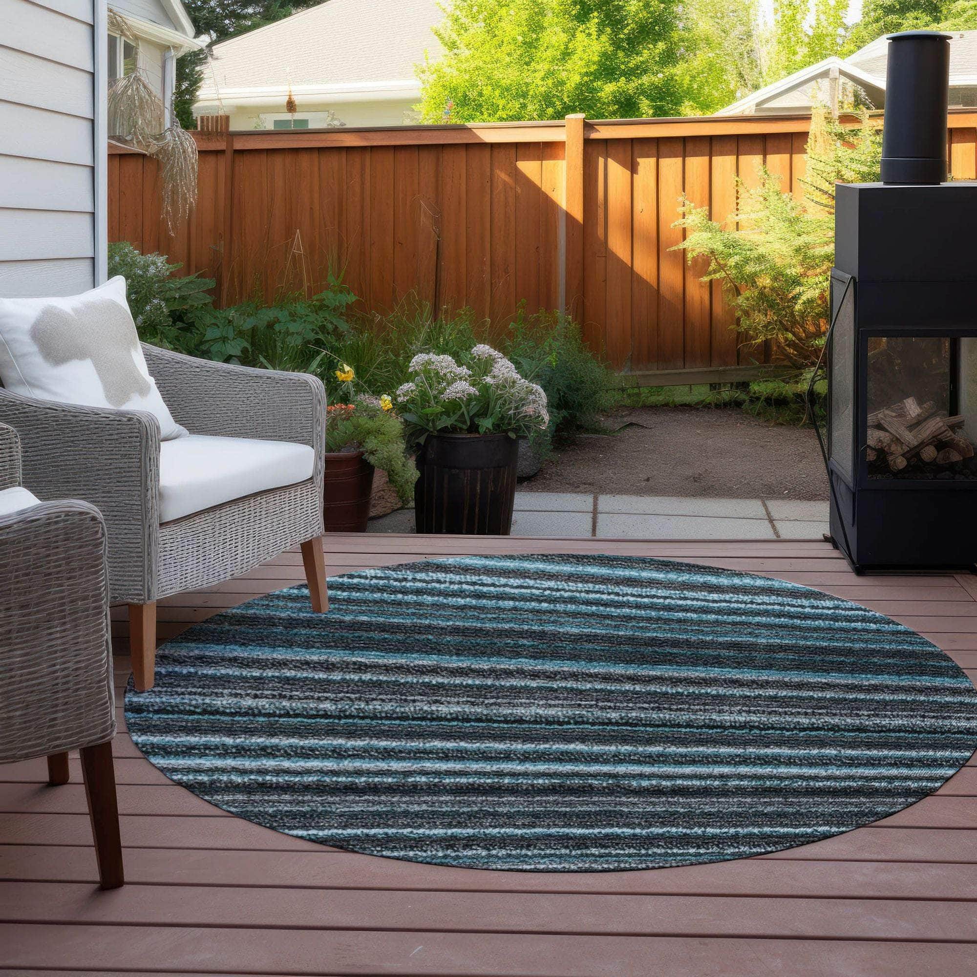 Machine Made ACN598 Teal  Rugs #color_teal 