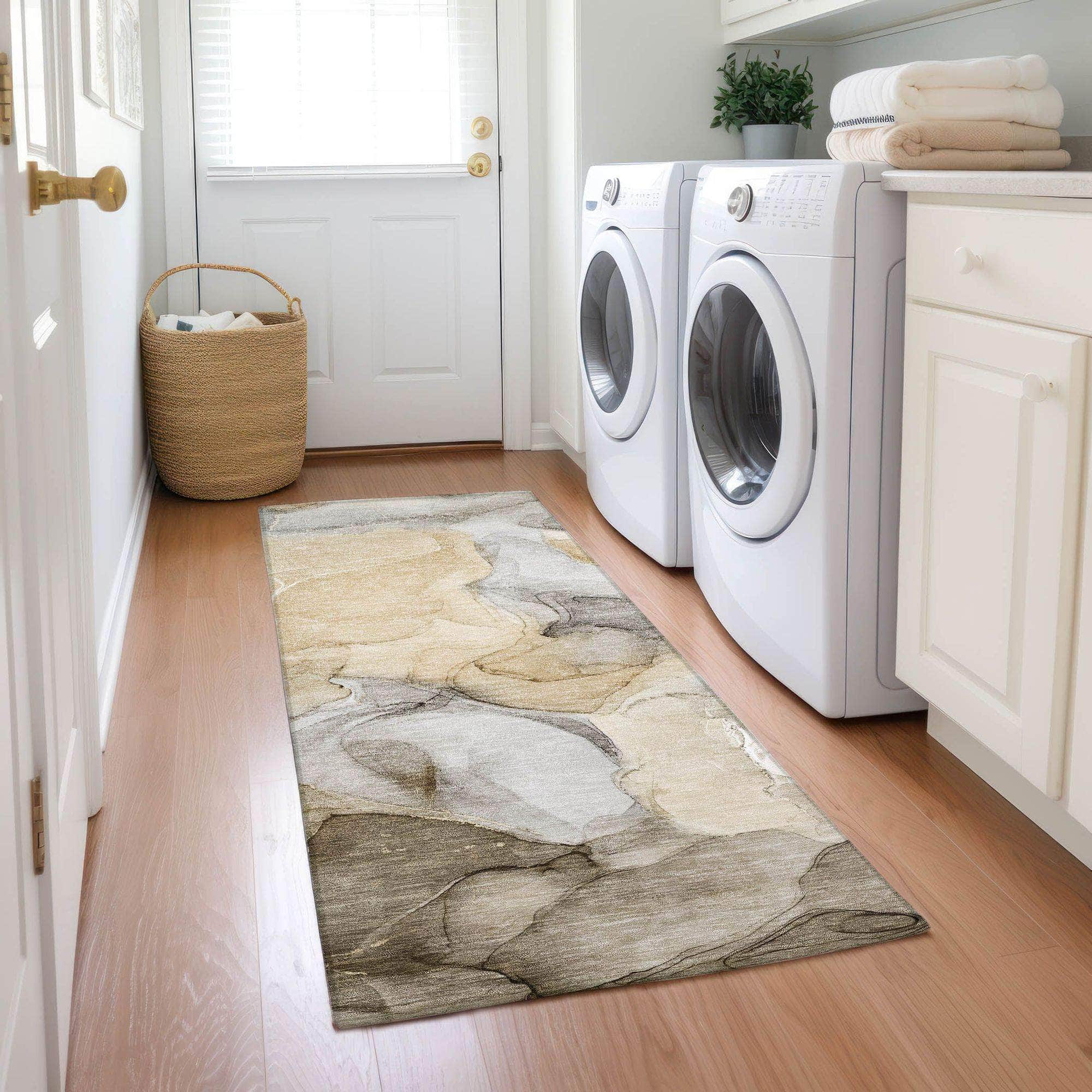 Machine Made ACN504 Brown  Rugs #color_brown 