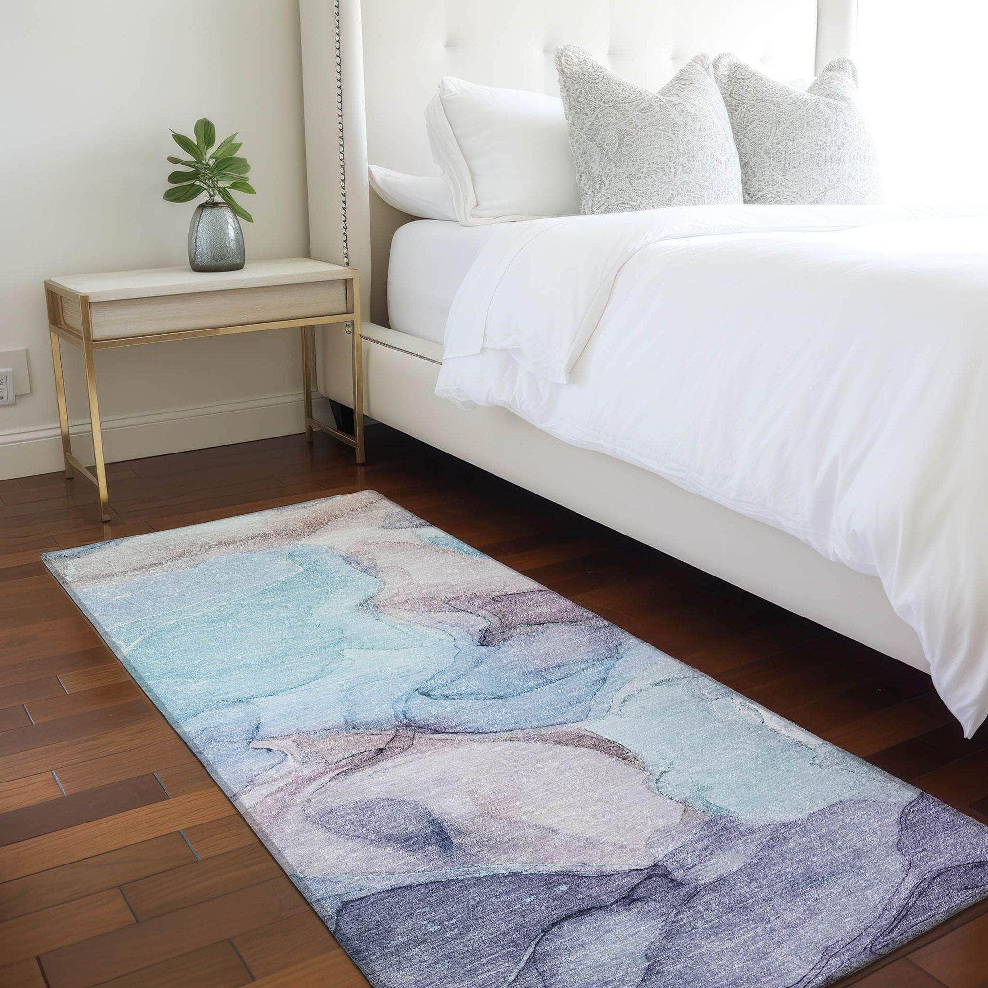 Machine Made ACN504 Navy Blue Rugs #color_navy blue