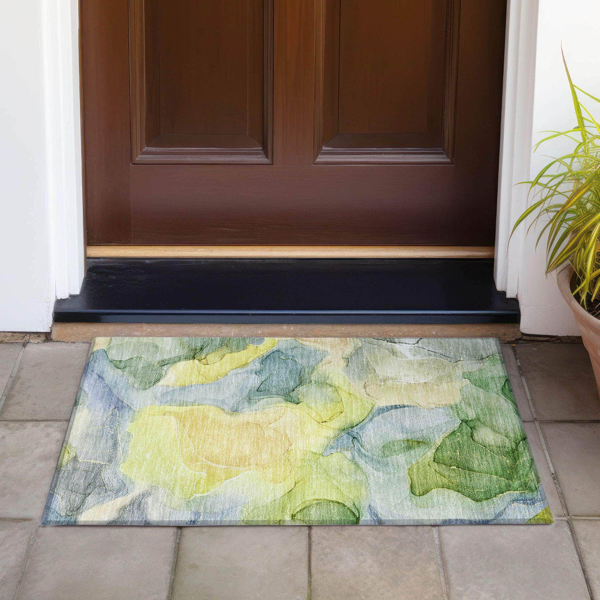 Machine Made ACN504 Yellow Gold Rugs #color_yellow gold