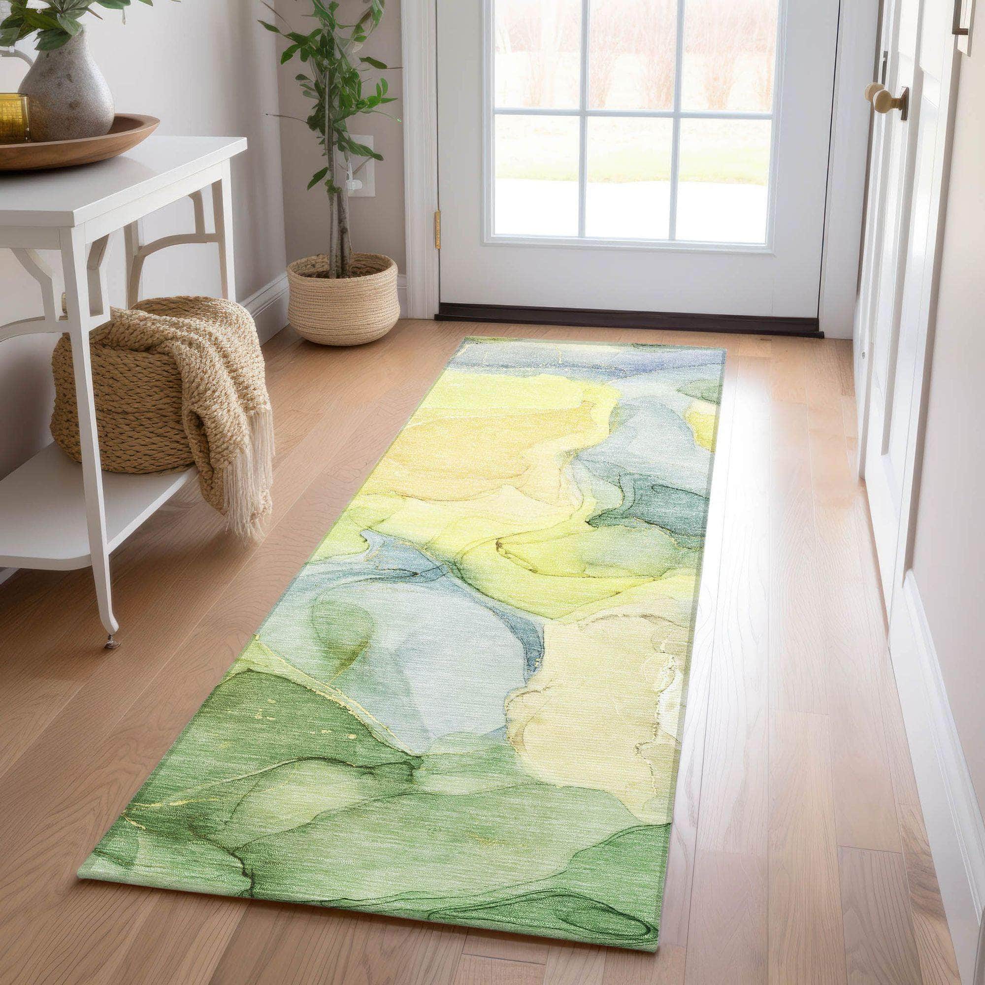 Machine Made ACN504 Yellow Gold Rugs #color_yellow gold