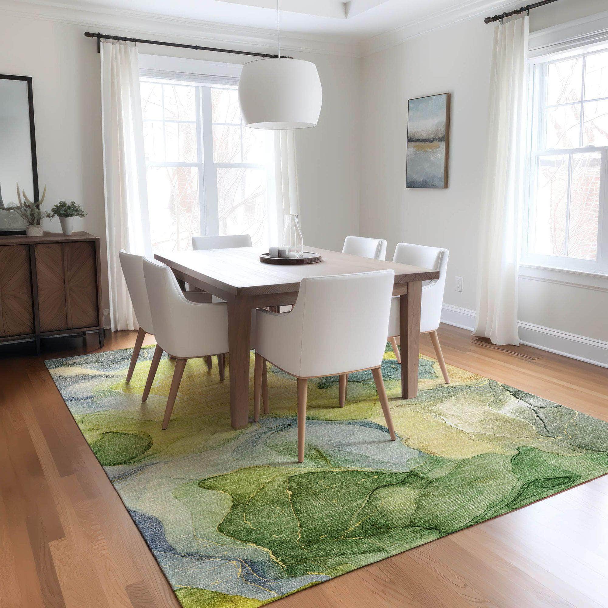 Machine Made ACN504 Yellow Gold Rugs #color_yellow gold