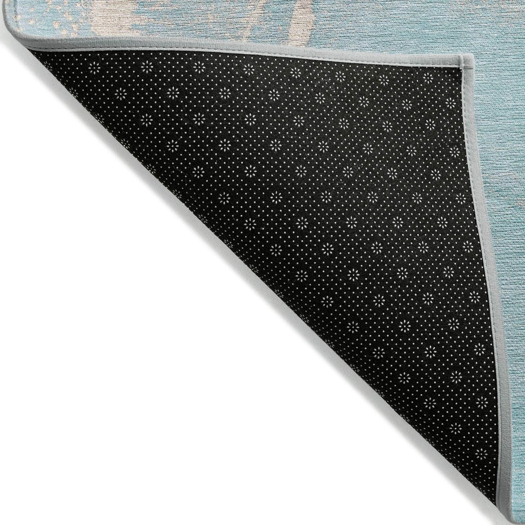 Machine Made ACN510 Teal  Rugs #color_teal 