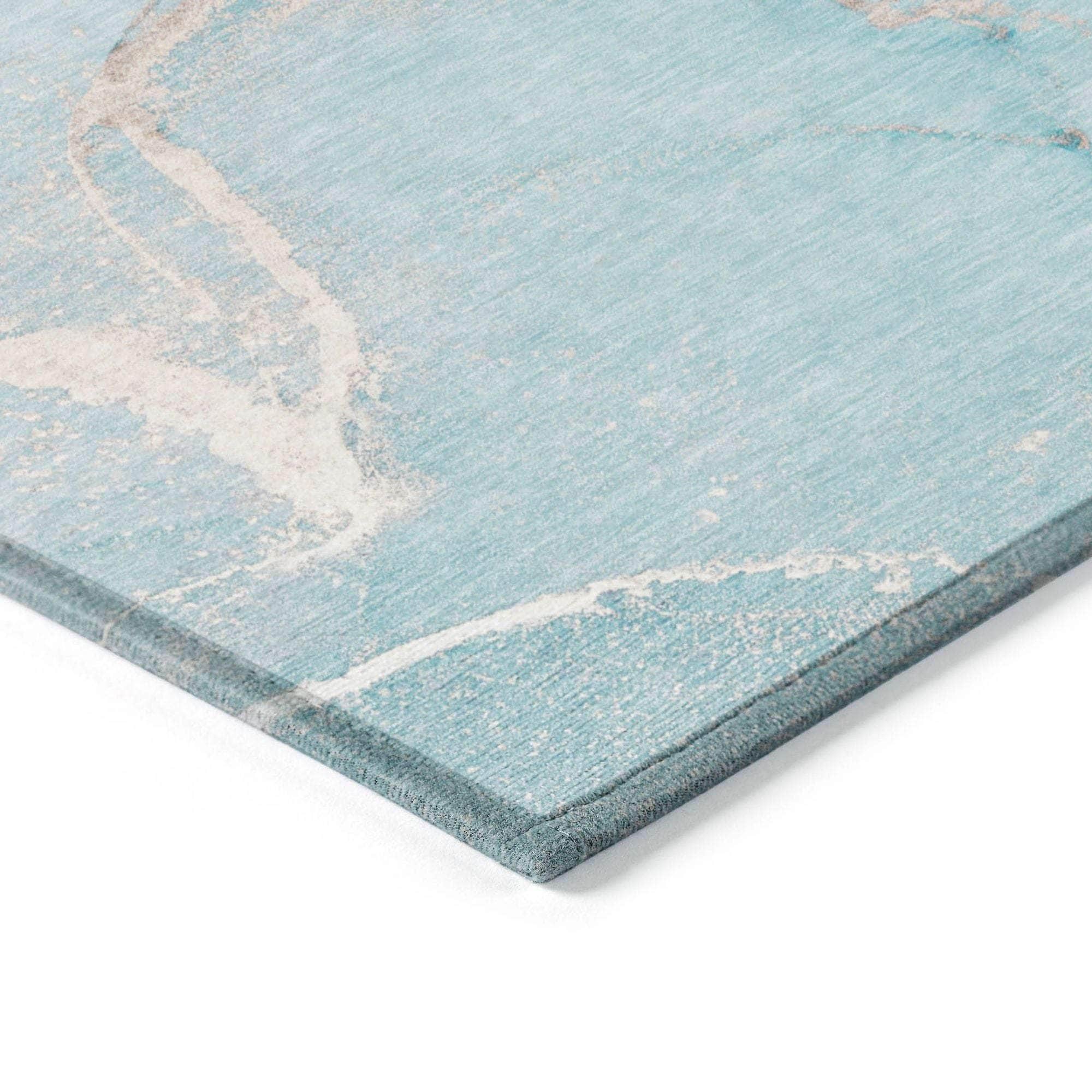 Machine Made ACN510 Teal  Rugs #color_teal 