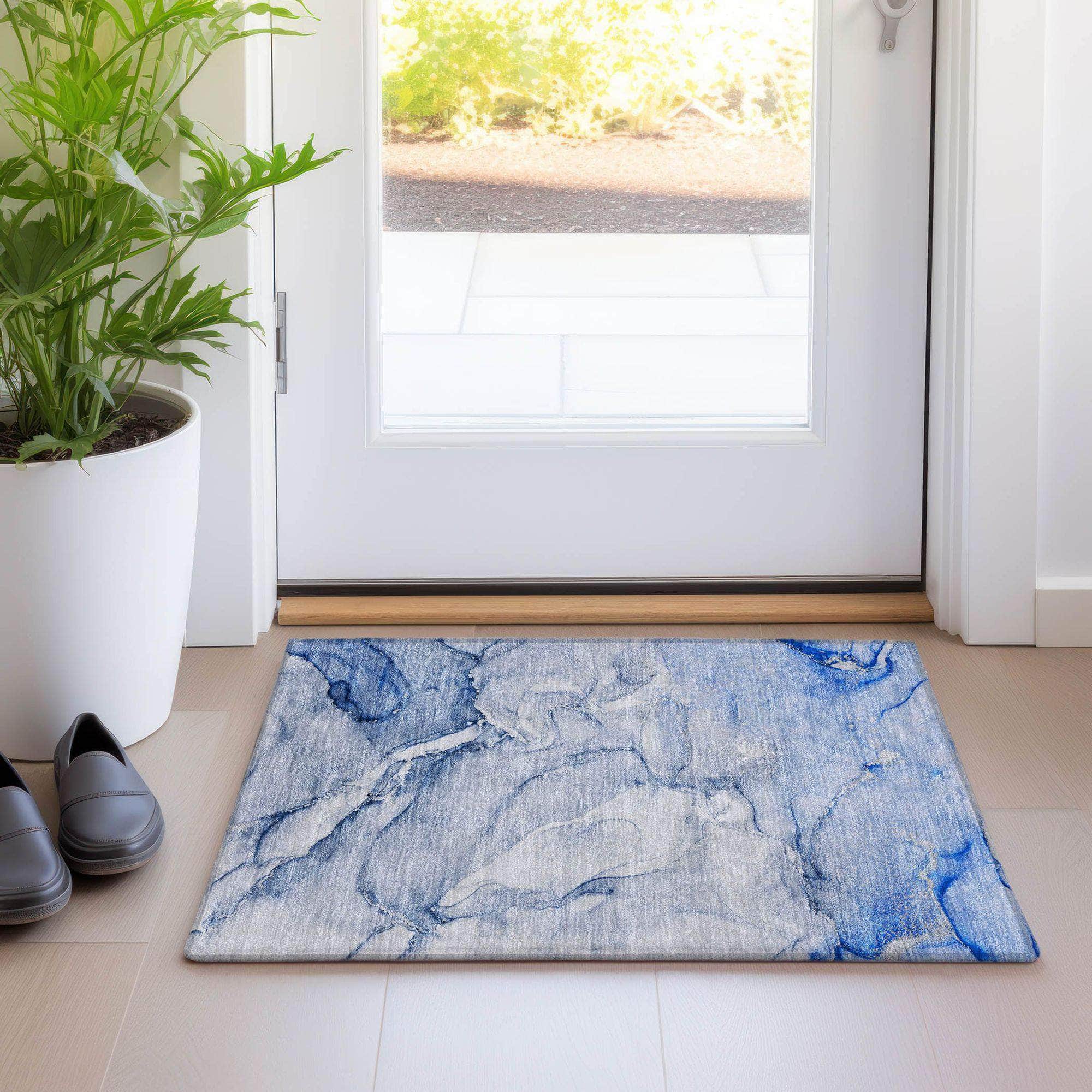 Machine Made ACN516 Navy Blue Rugs #color_navy blue
