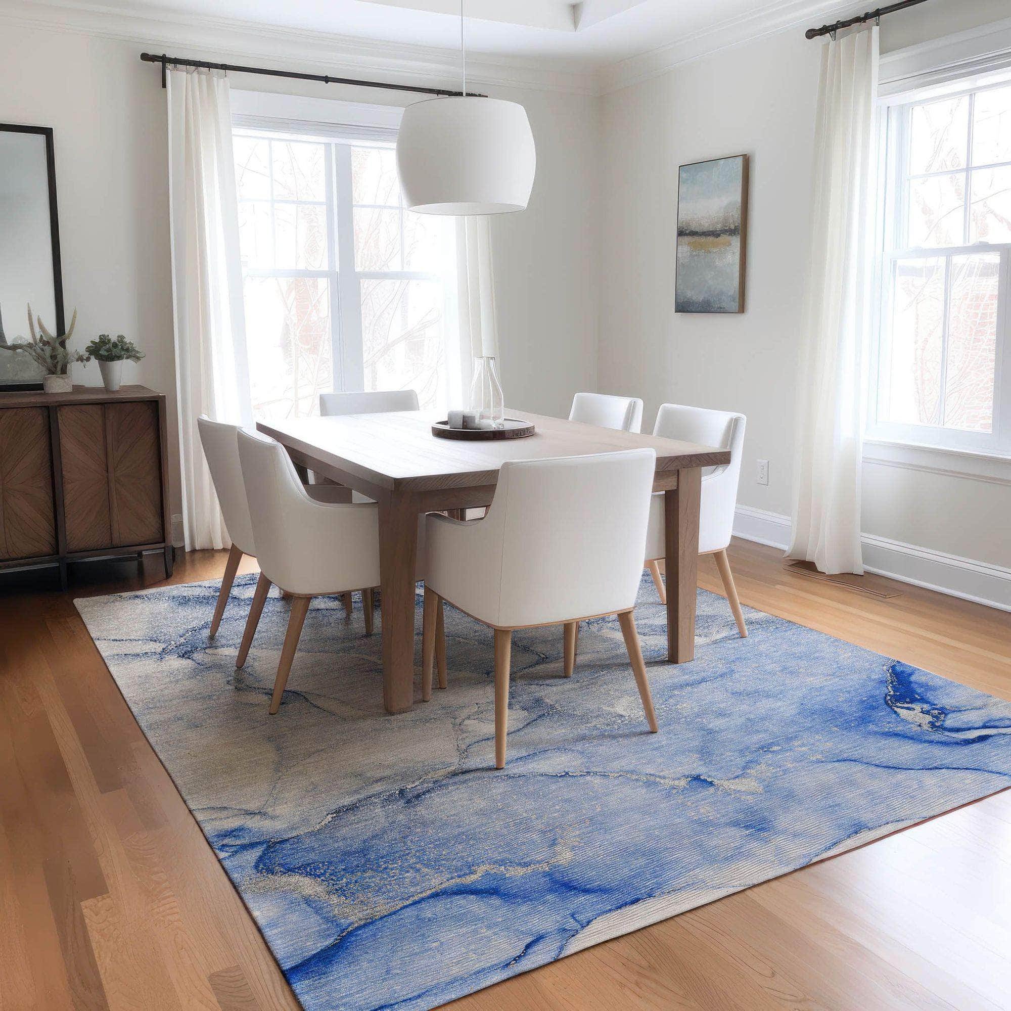 Machine Made ACN516 Navy Blue Rugs #color_navy blue