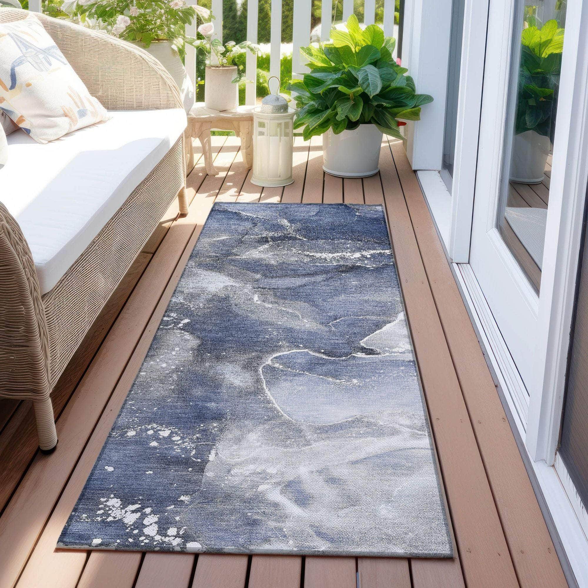 Machine Made ACN518 Navy Blue Rugs #color_navy blue