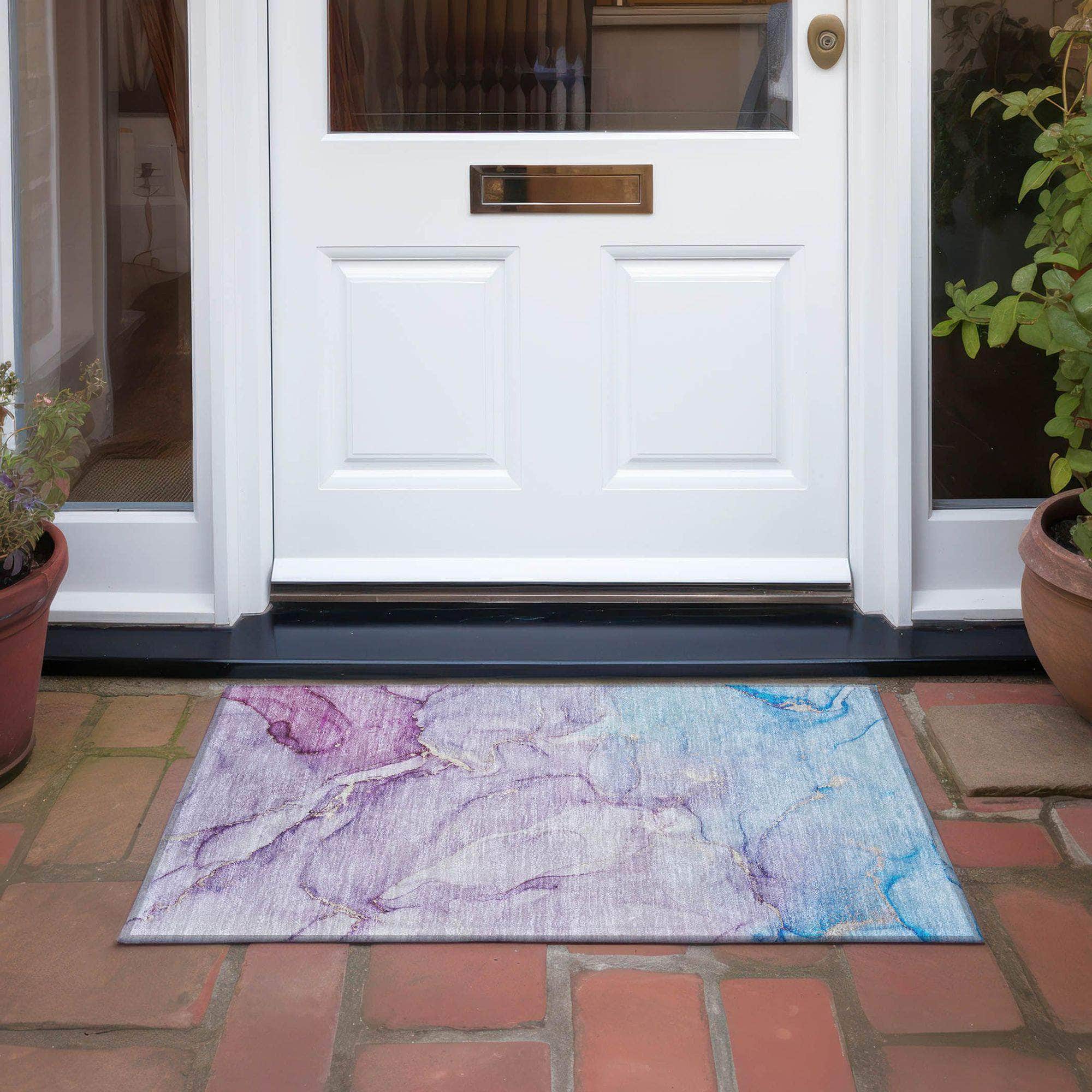 Machine Made ACN516 Purple  Rugs #color_purple 