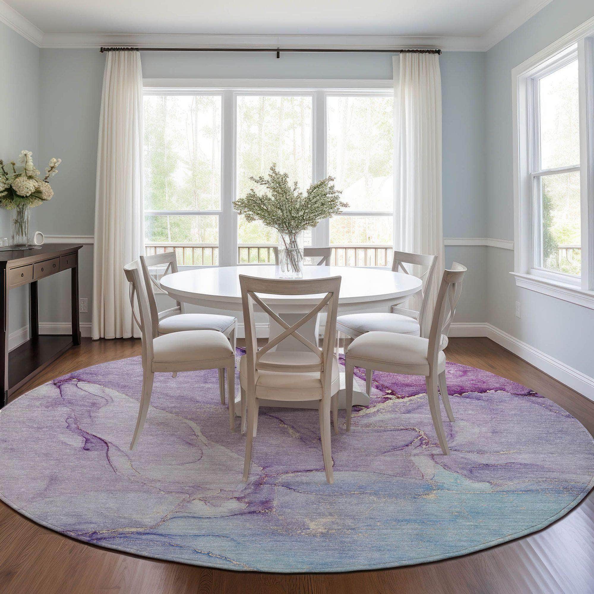 Machine Made ACN516 Purple  Rugs #color_purple 