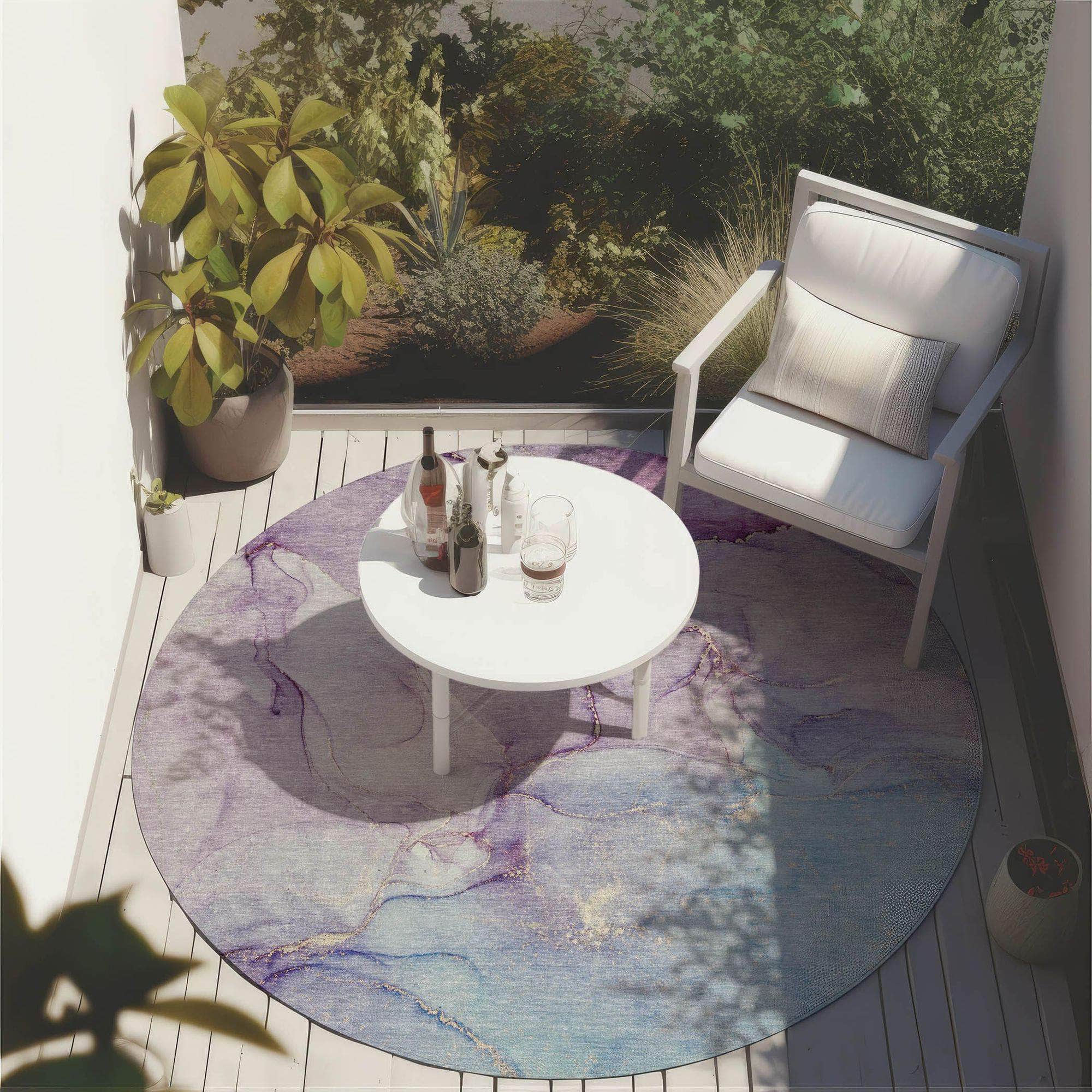 Machine Made ACN516 Purple  Rugs #color_purple 