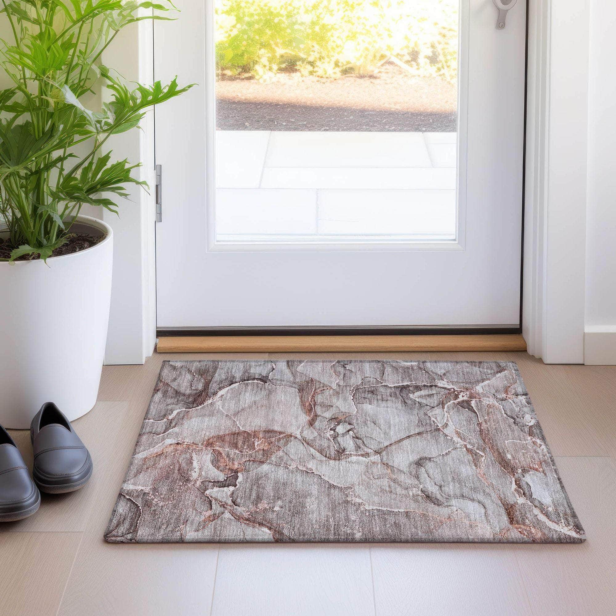 Machine Made ACN519 Gray  Rugs #color_gray 