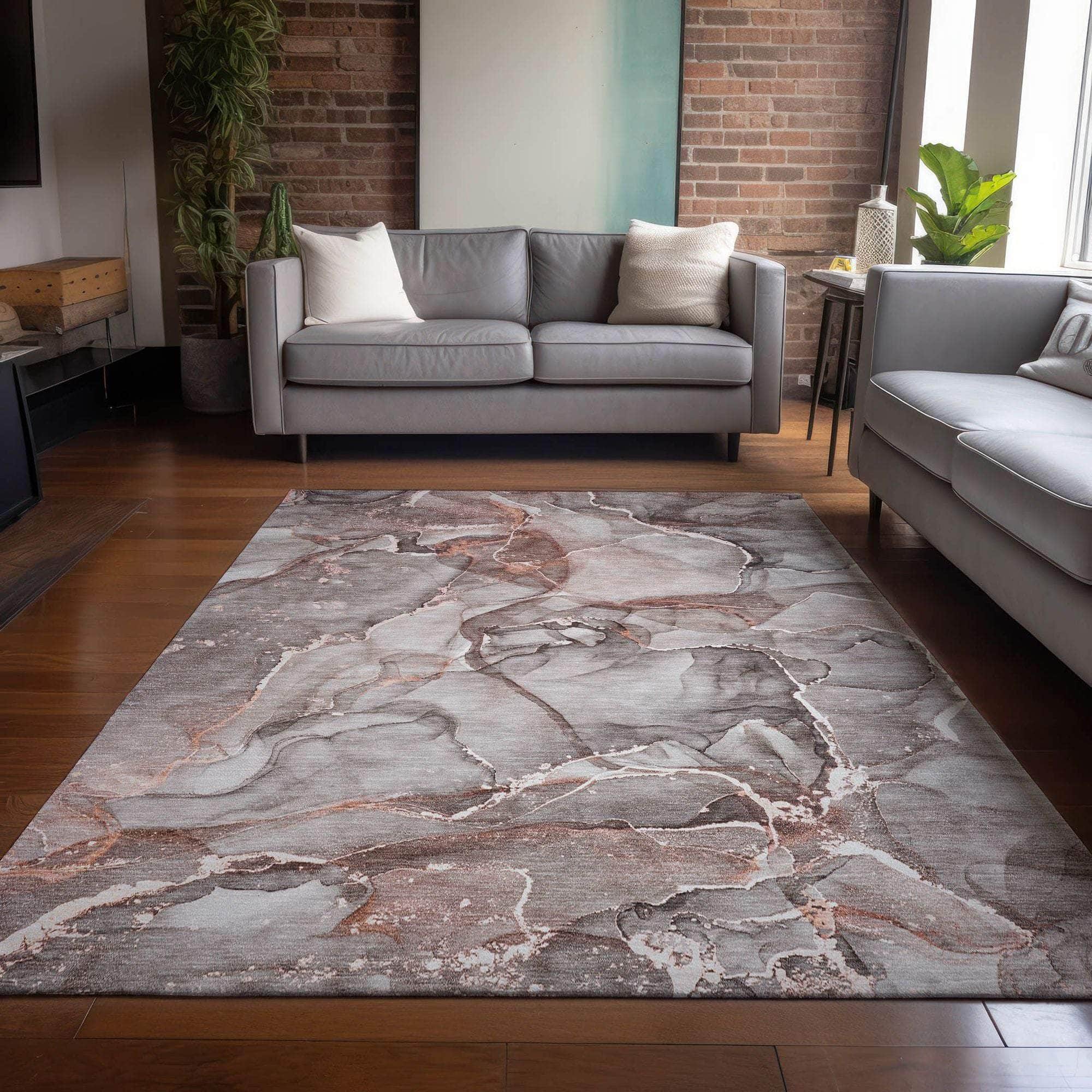 Machine Made ACN519 Gray  Rugs #color_gray 