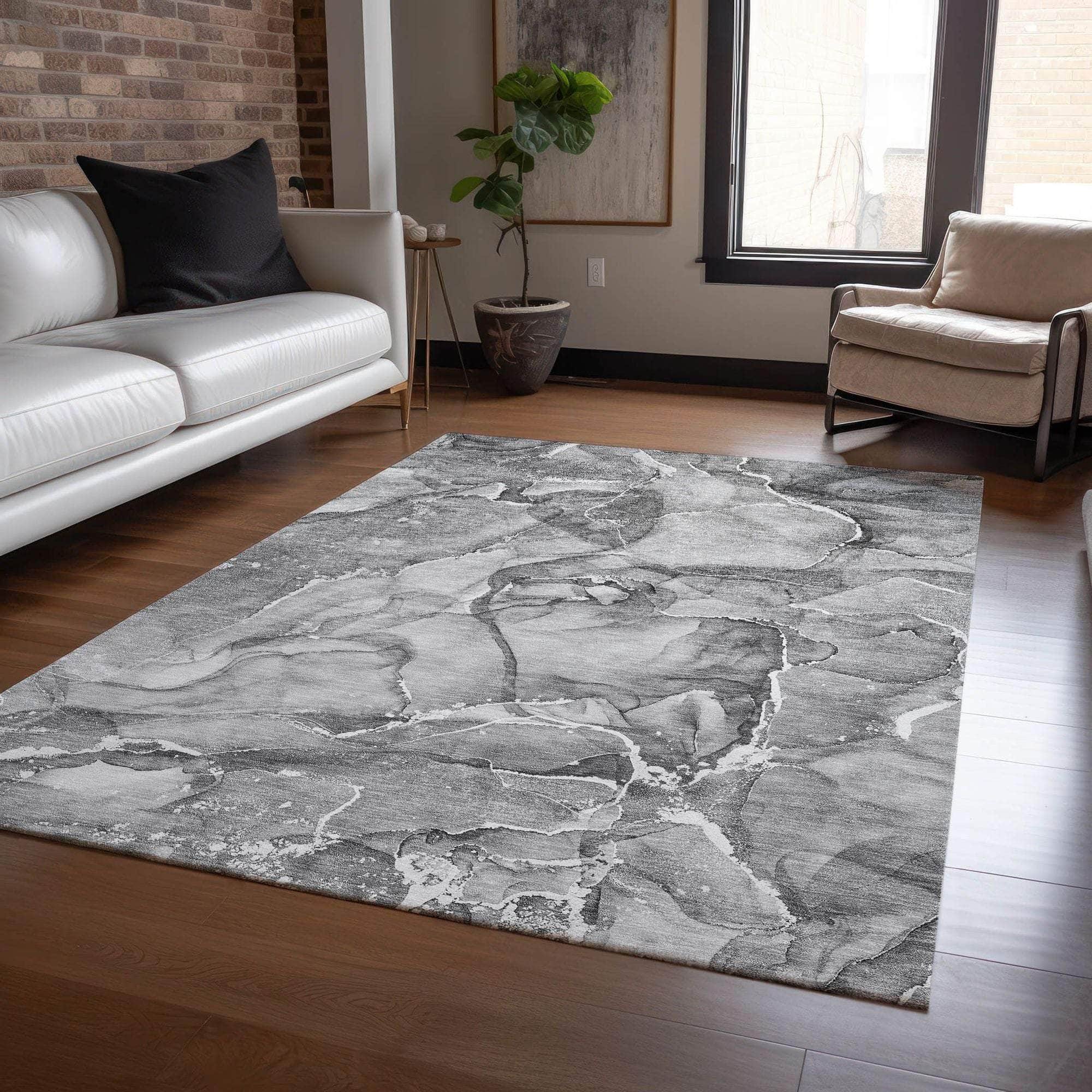 Machine Made ACN519 Pewter Gray Rugs #color_pewter gray