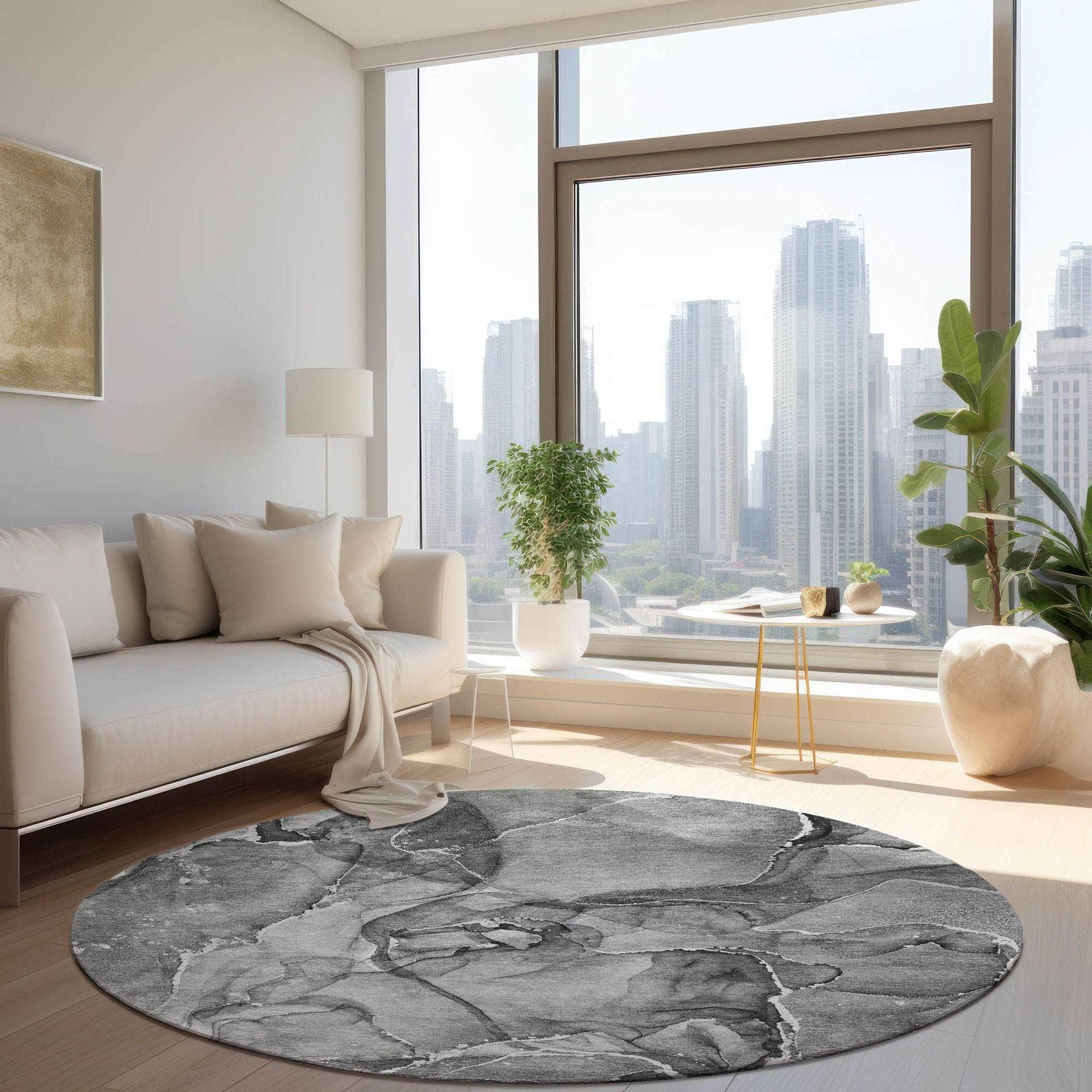 Machine Made ACN519 Pewter Gray Rugs #color_pewter gray