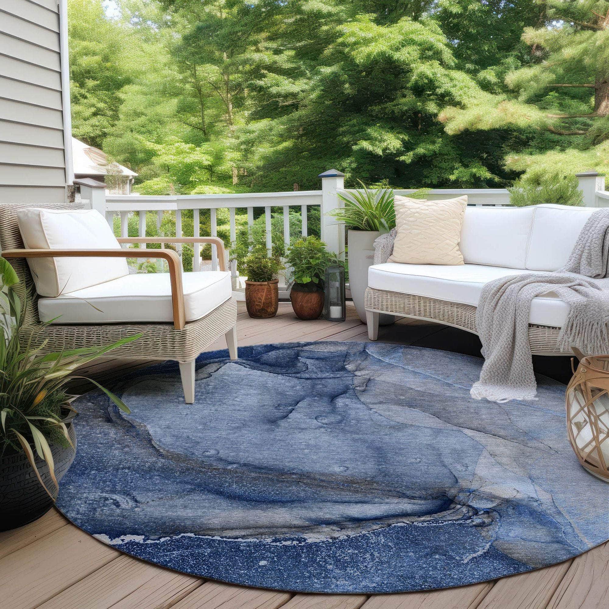 Machine Made ACN524 Navy Blue Rugs #color_navy blue