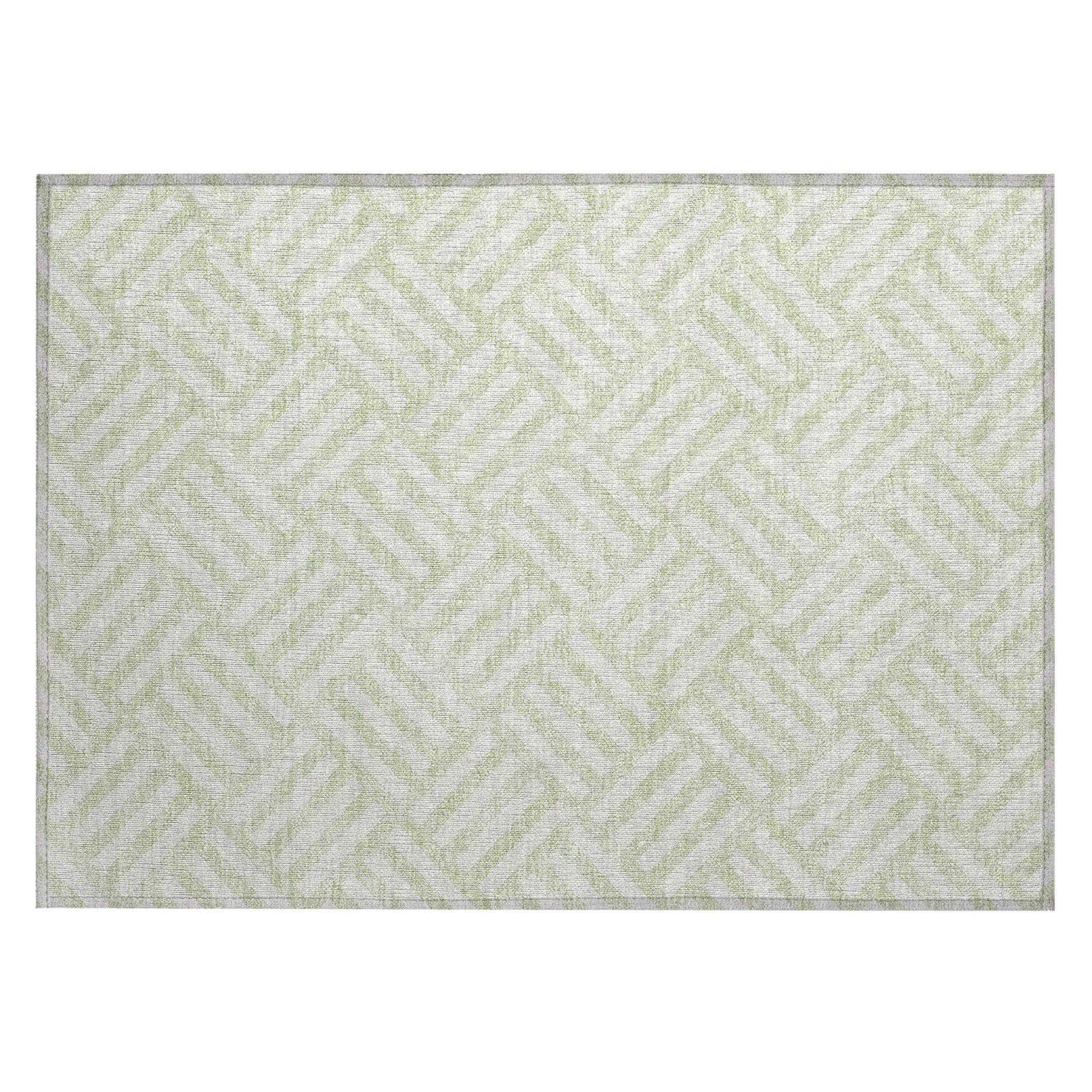Machine Made ACN620 Mint Green Rugs #color_mint green