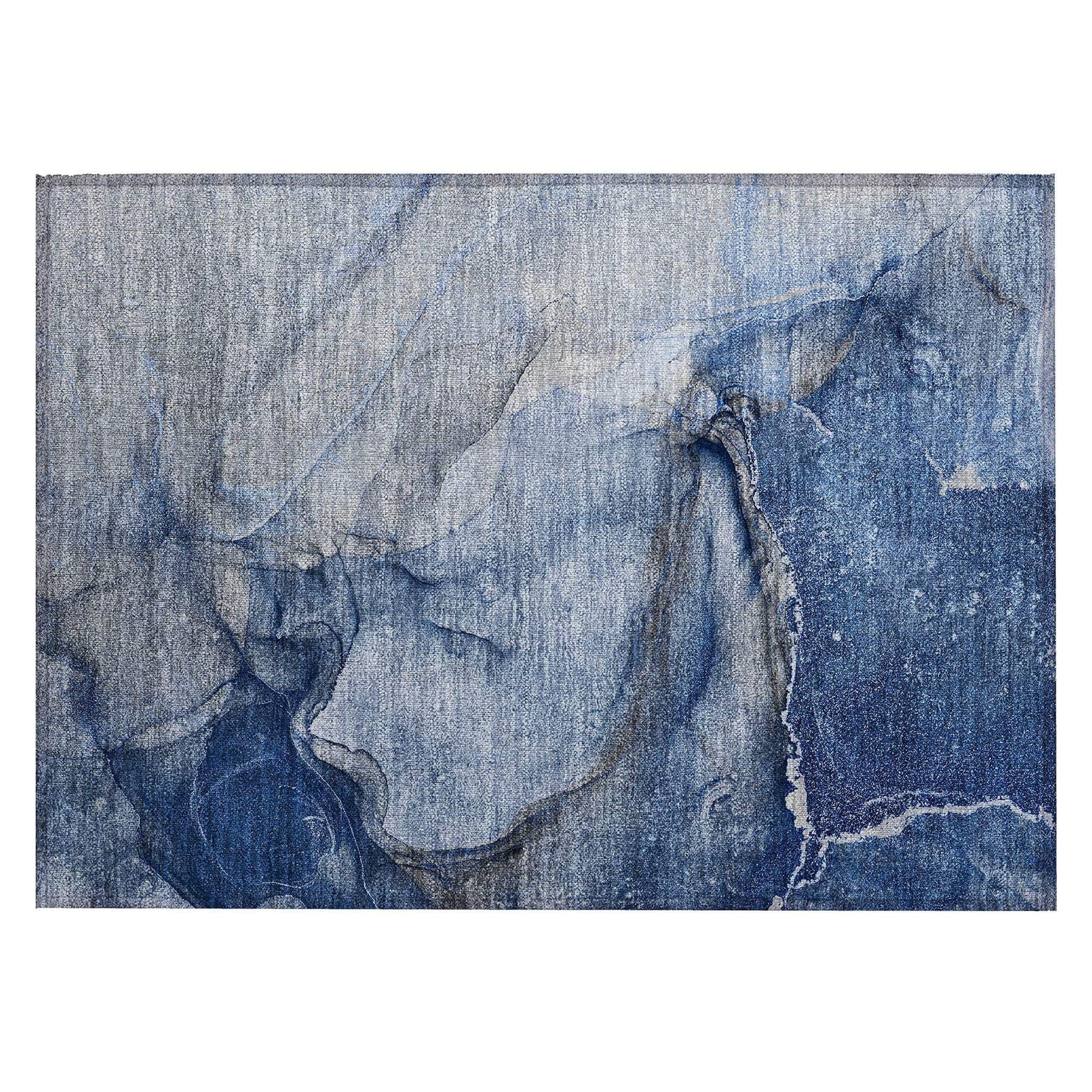 Machine Made ACN524 Navy Blue Rugs #color_navy blue