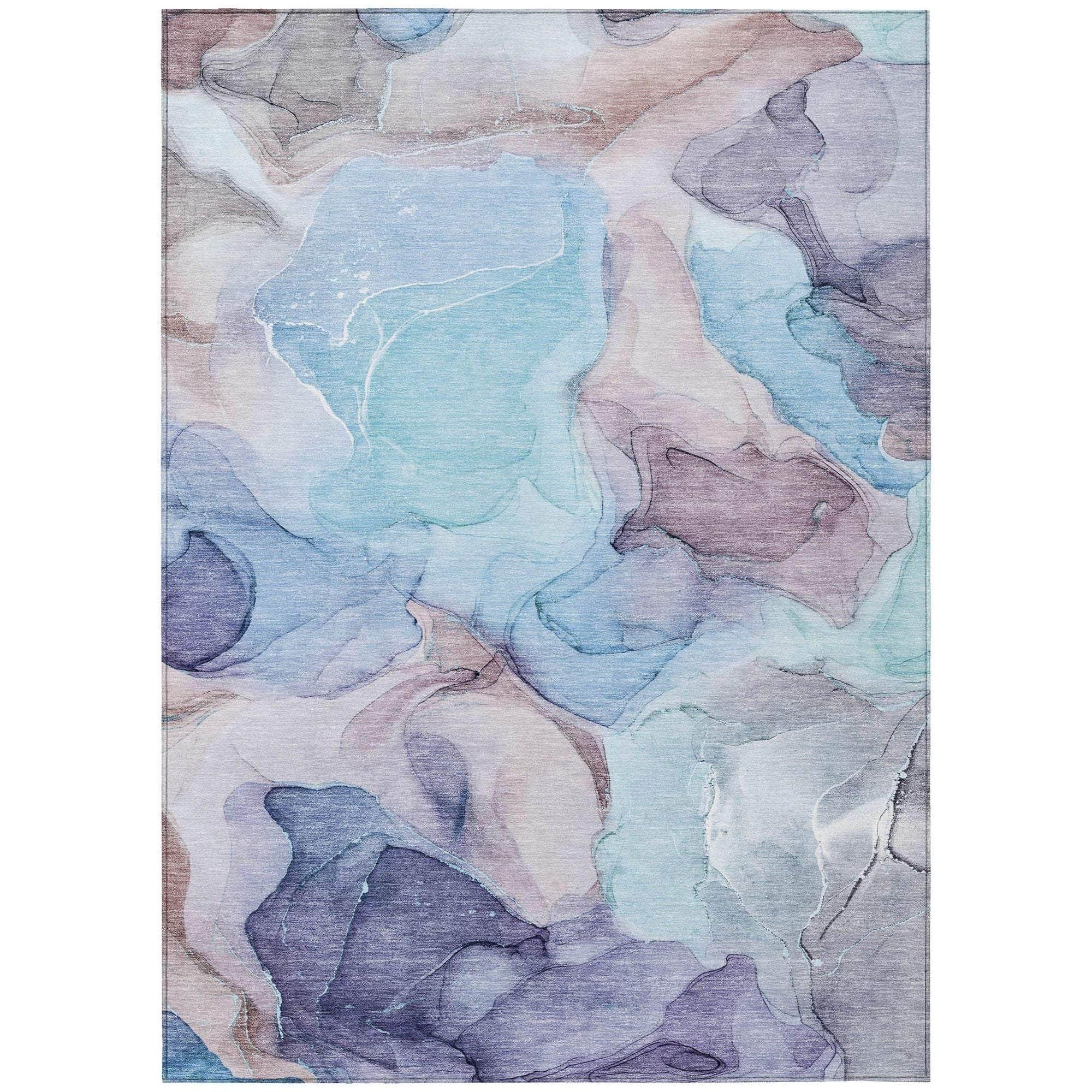 Machine Made ACN504 Navy Blue Rugs #color_navy blue