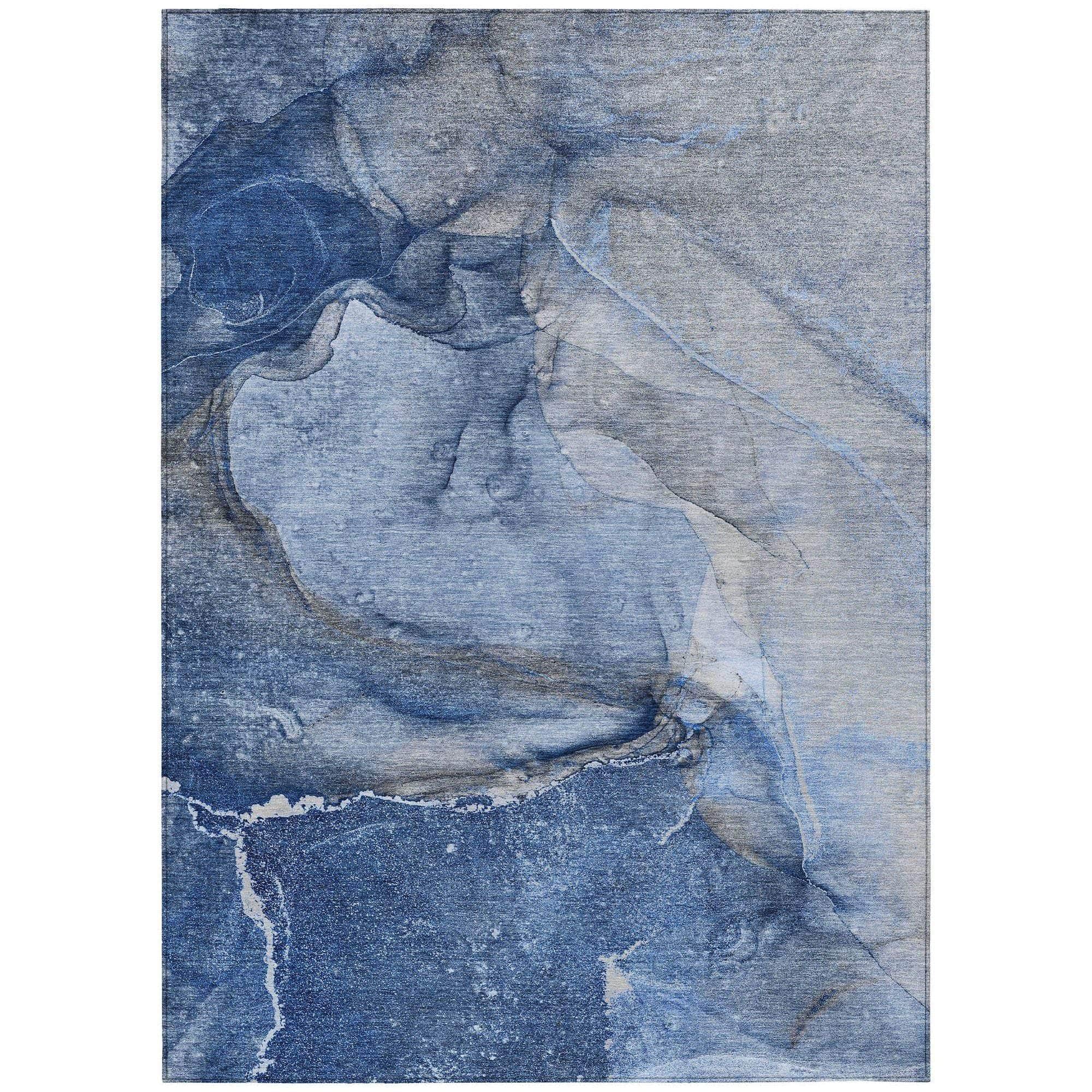 Machine Made ACN524 Navy Blue Rugs #color_navy blue