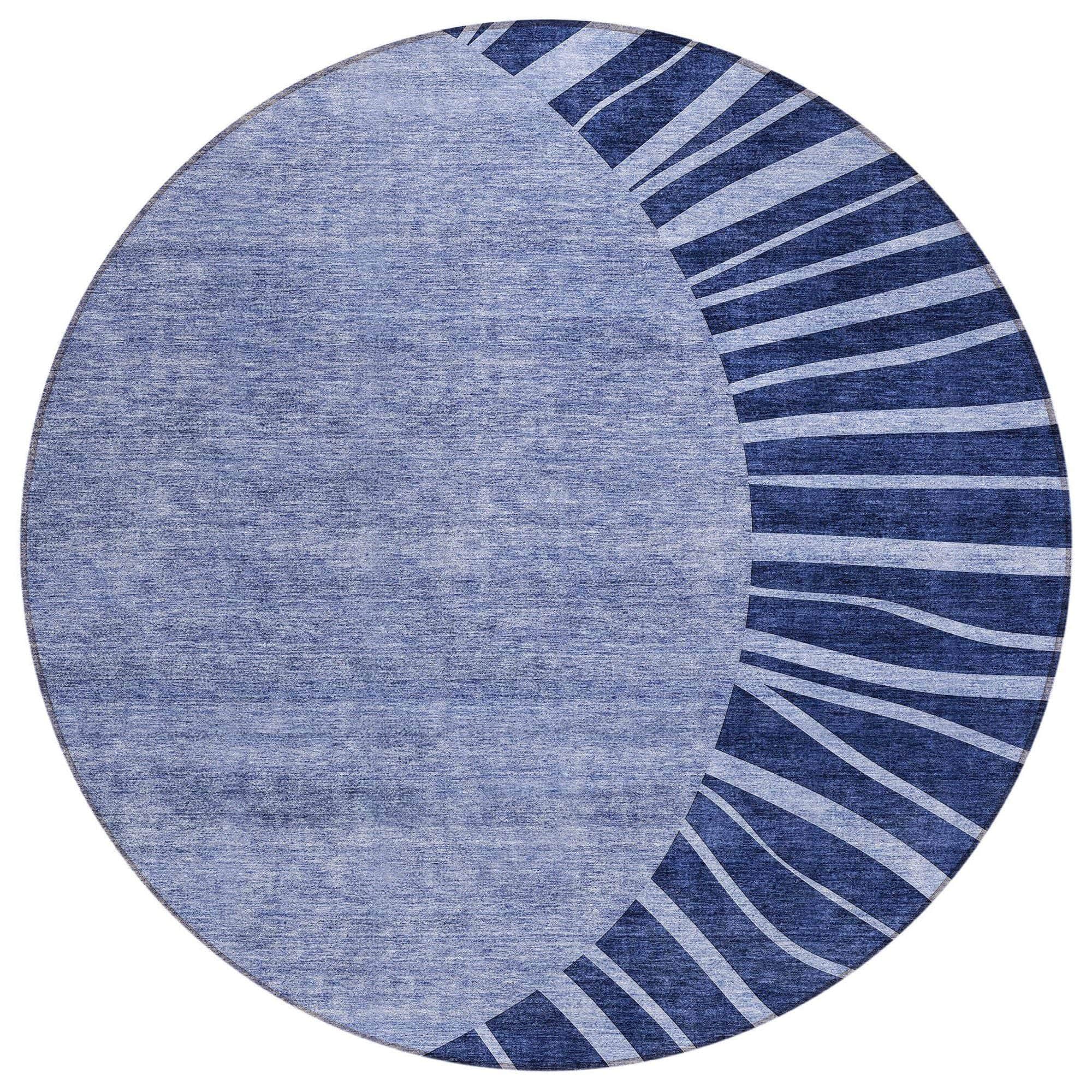 Machine Made ACN668 Navy Blue Rugs #color_navy blue