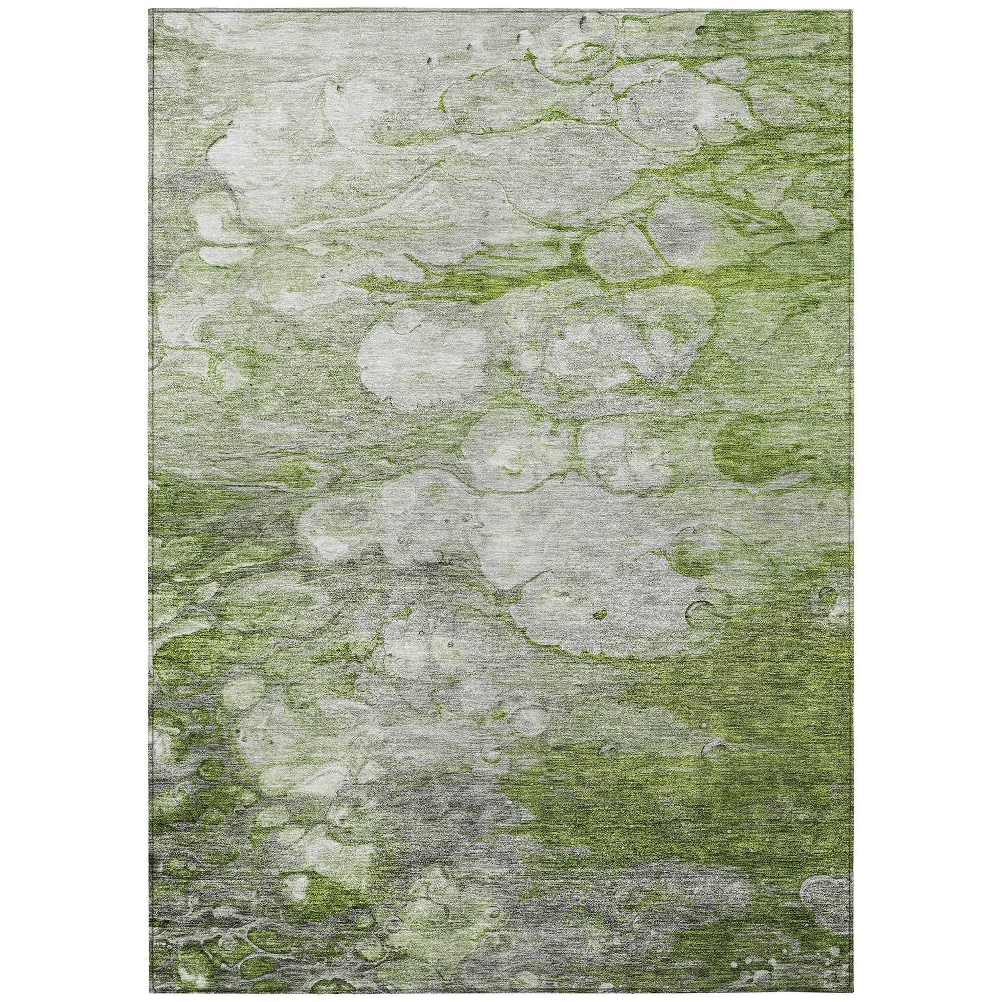 Machine Made ACN698 Olive Green Rugs #color_olive green