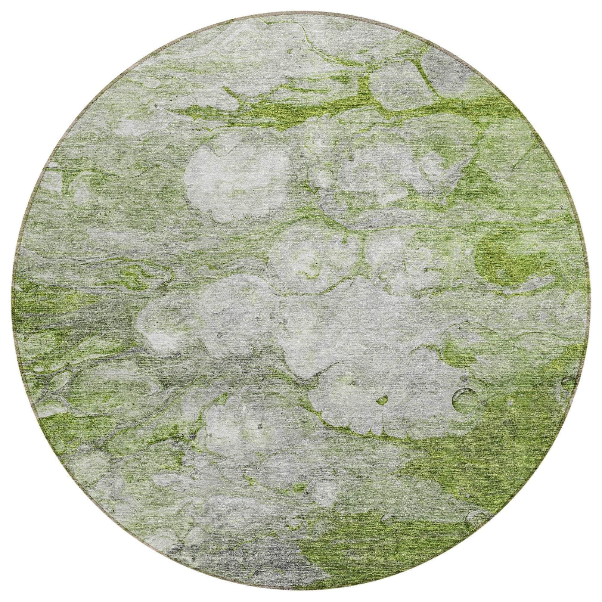 Machine Made ACN698 Olive Green Rugs #color_olive green