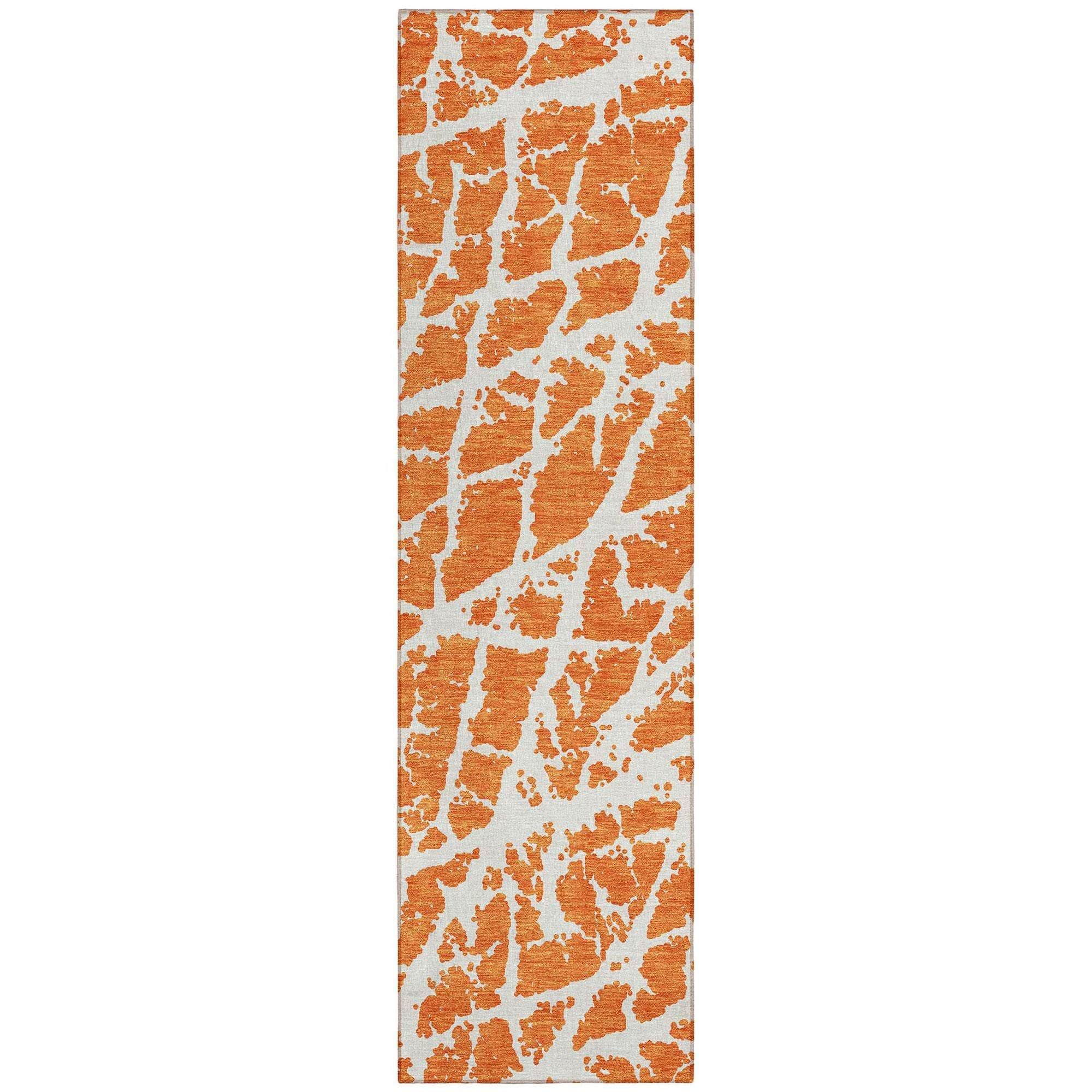 Machine Made ACN501 Orange  Rugs #color_orange 