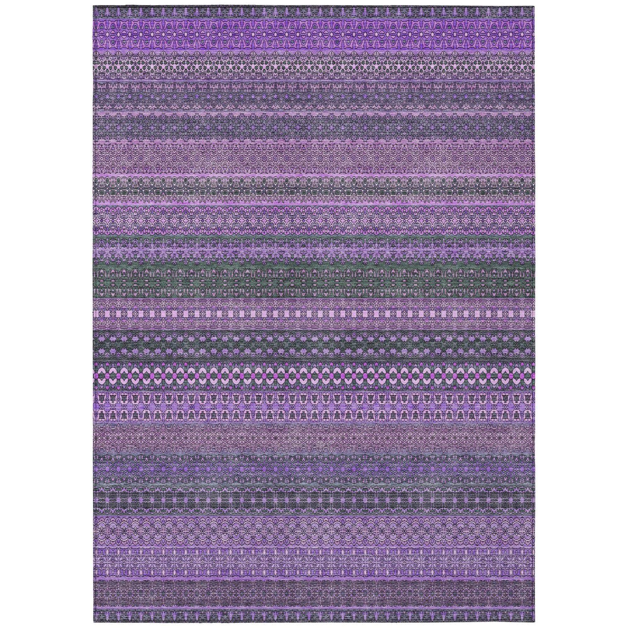 Machine Made ACN527 Purple  Rugs #color_purple 
