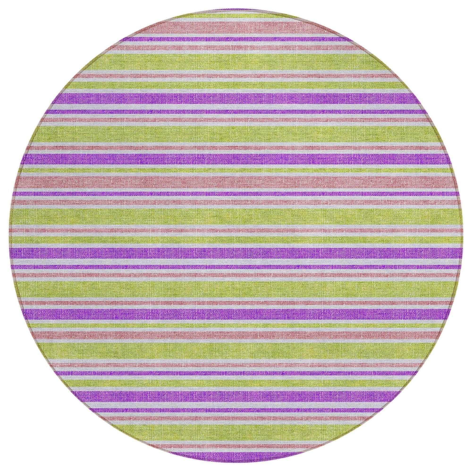 Machine Made ACN531 Purple  Rugs 