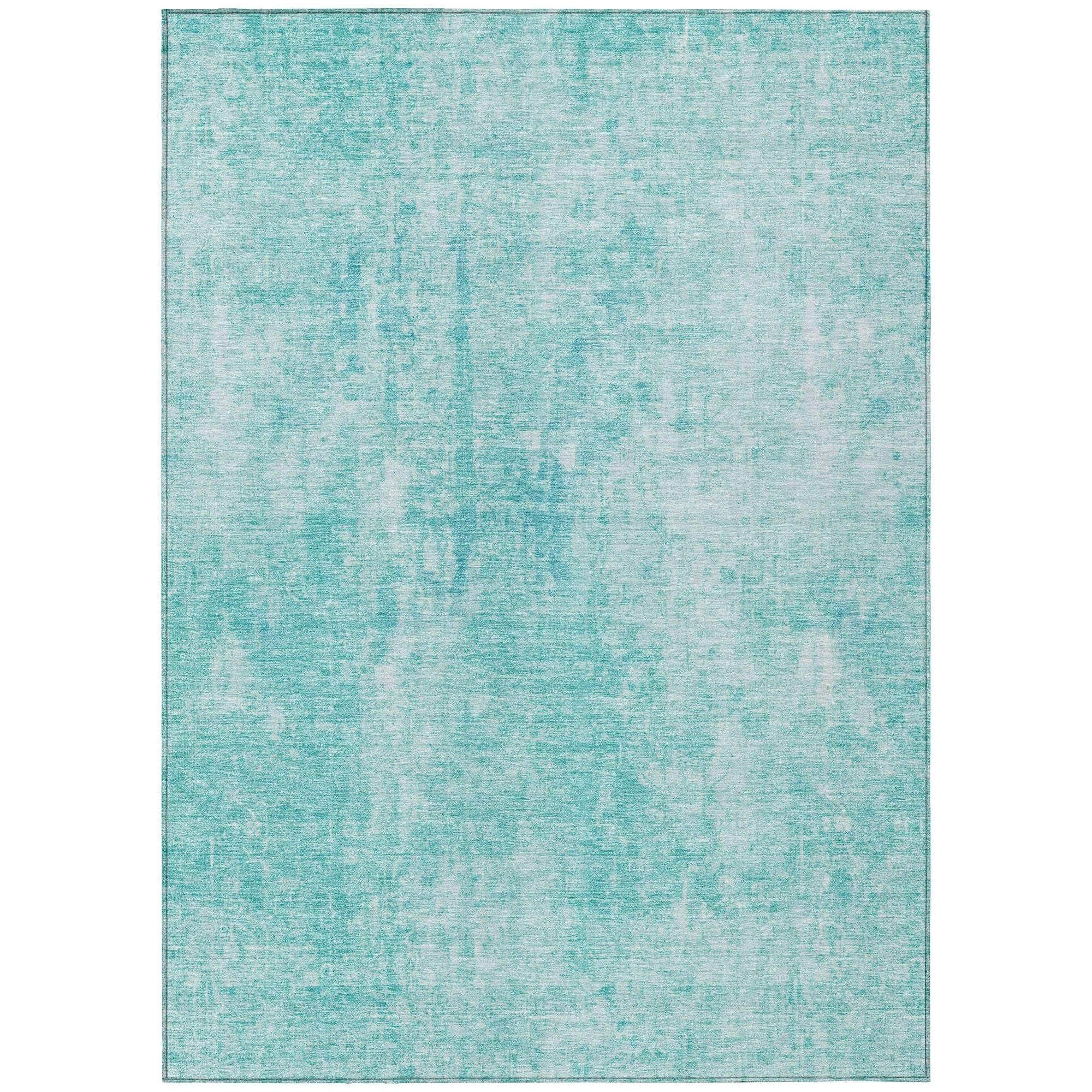 Machine Made ACN656 Teal  Rugs #color_teal 