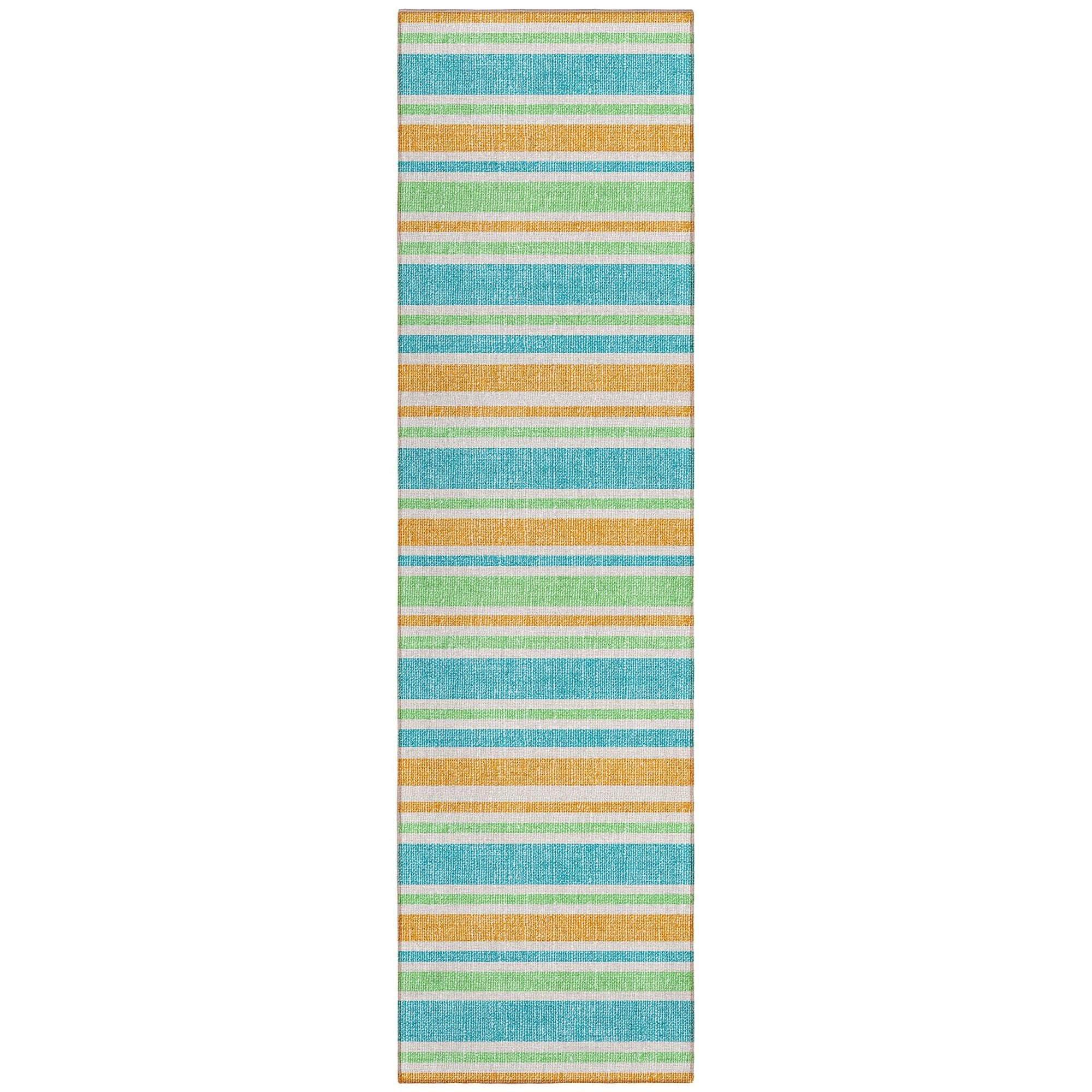Machine Made ACN531 Teal  Rugs 