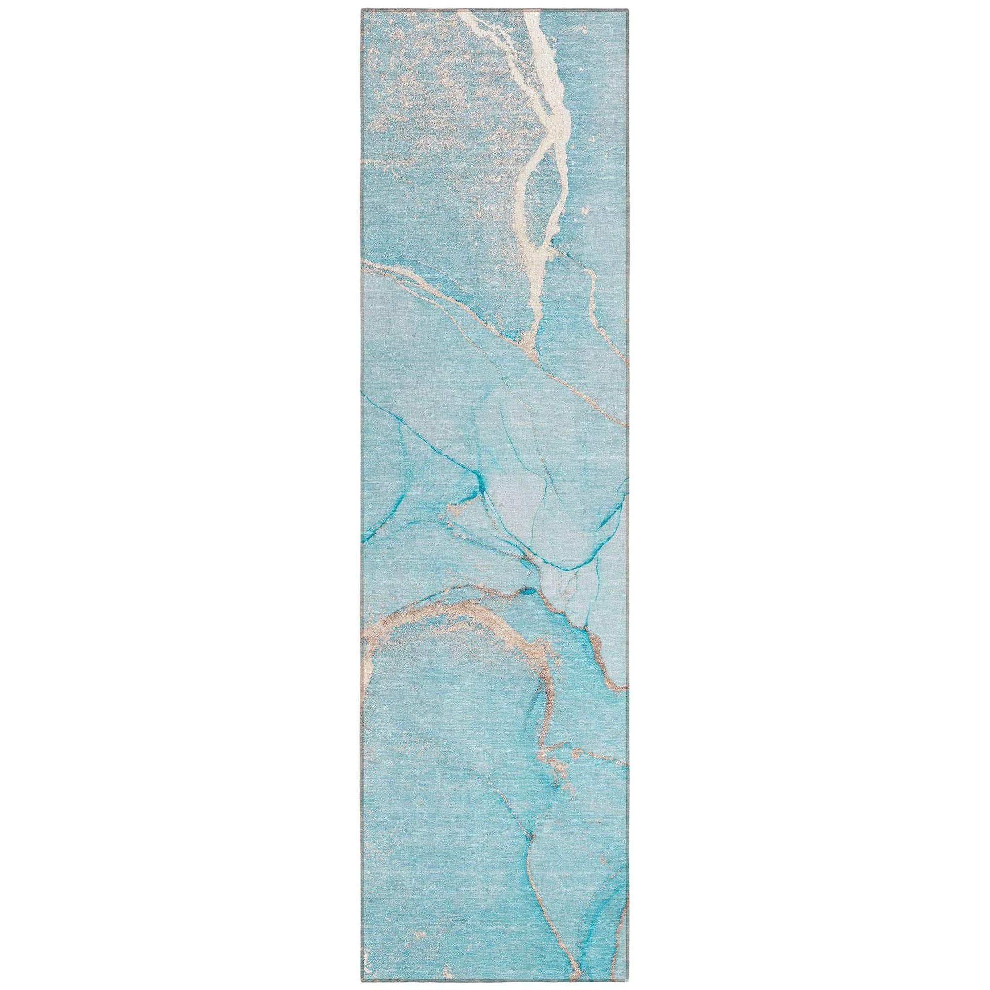 Machine Made ACN510 Teal  Rugs #color_teal 
