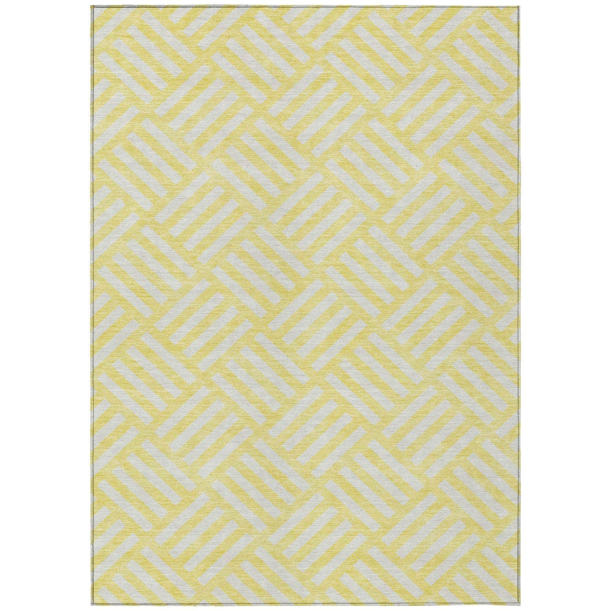 Machine Made ACN620 Yellow Gold Rugs #color_yellow gold
