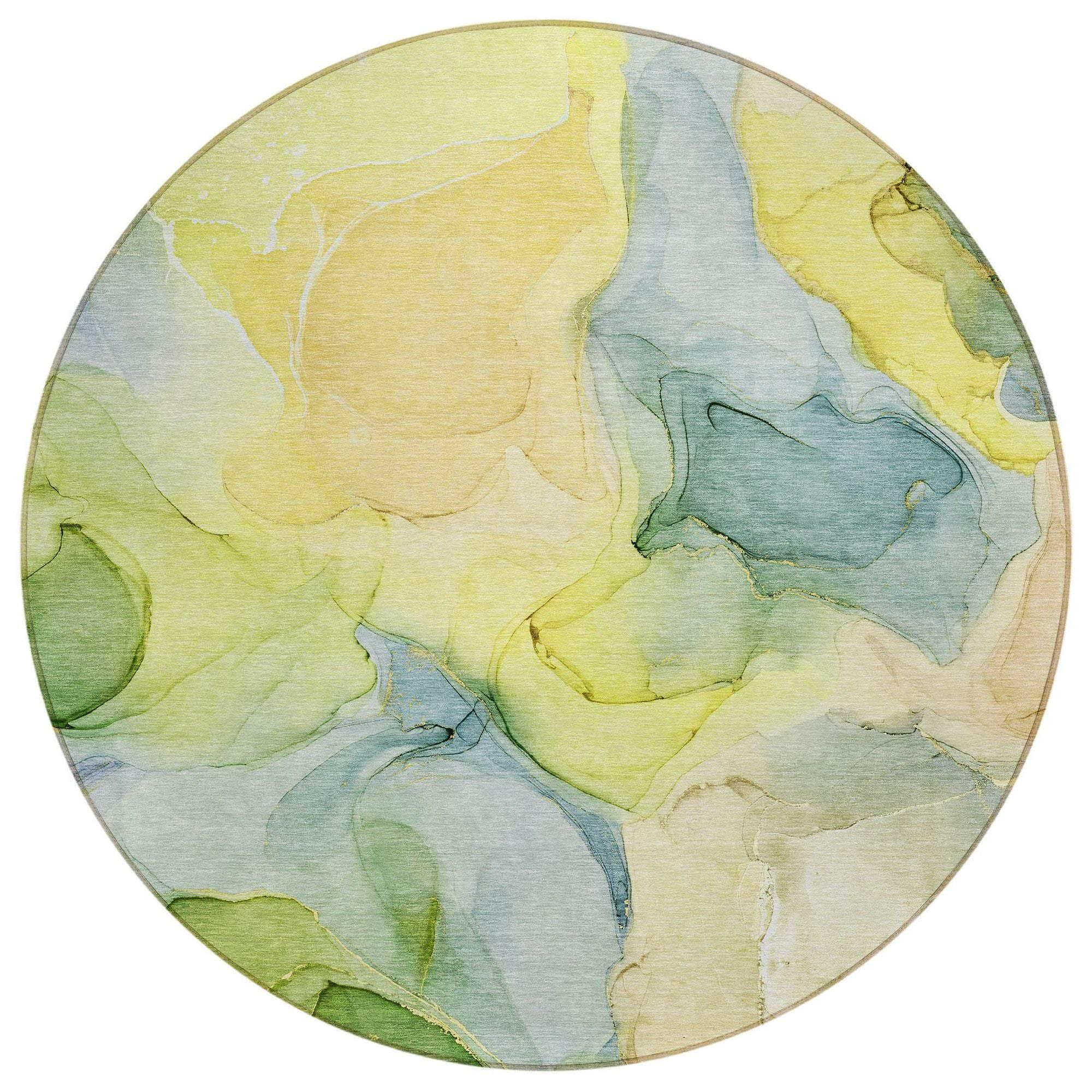 Machine Made ACN504 Yellow Gold Rugs #color_yellow gold