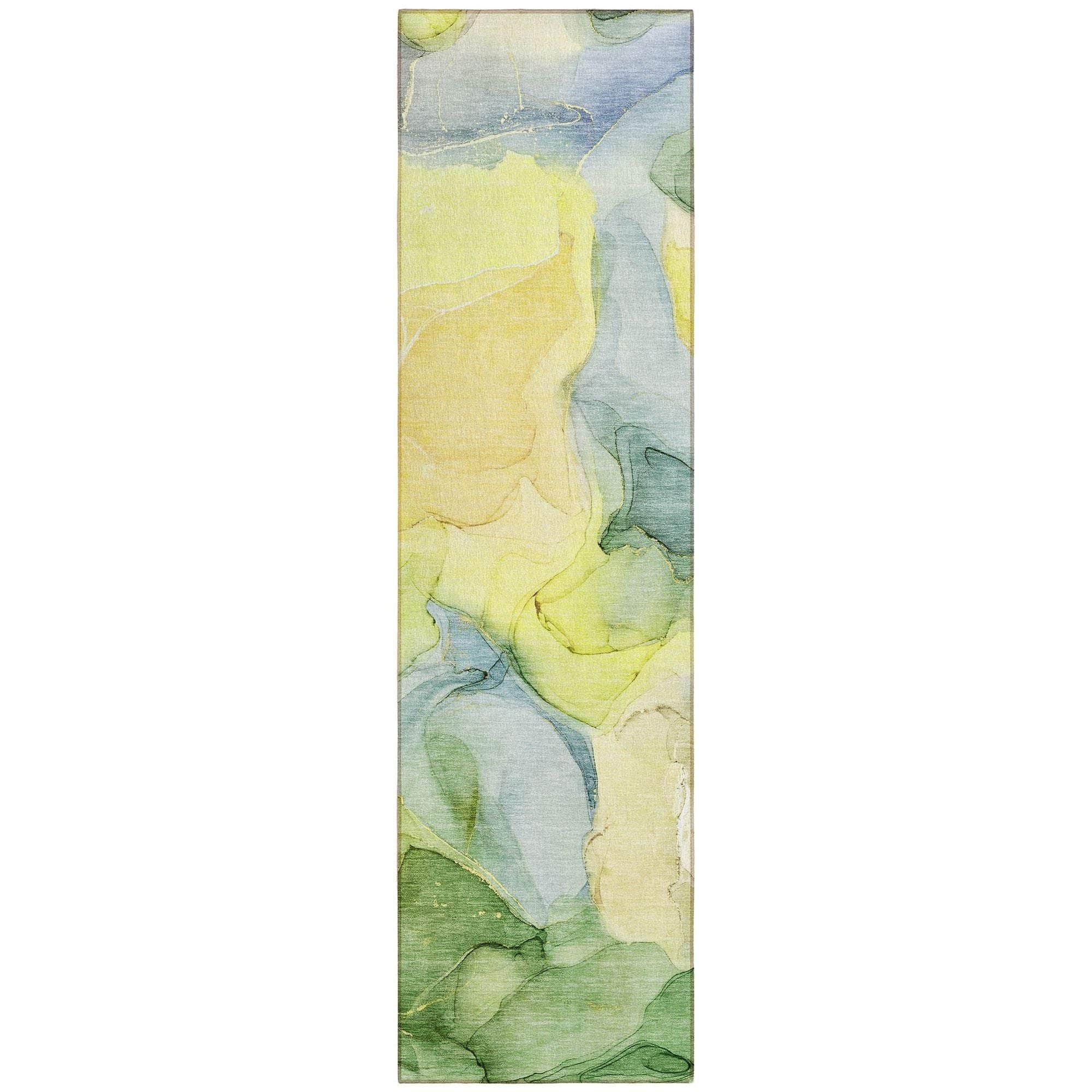 Machine Made ACN504 Yellow Gold Rugs #color_yellow gold