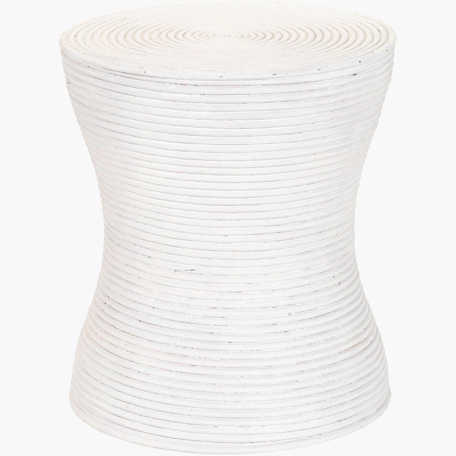 Balinese End Table in White 005