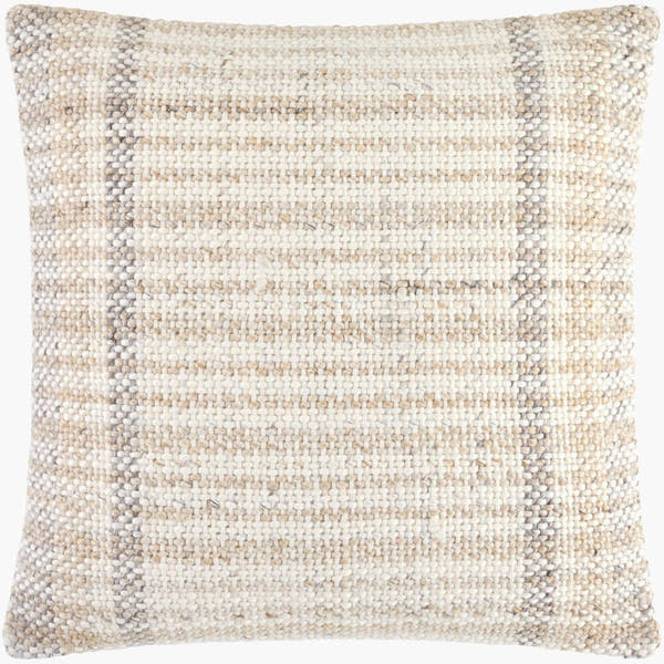 Amaya Woven Stripe Throw Pillow – Natural - Square #_shape=Square