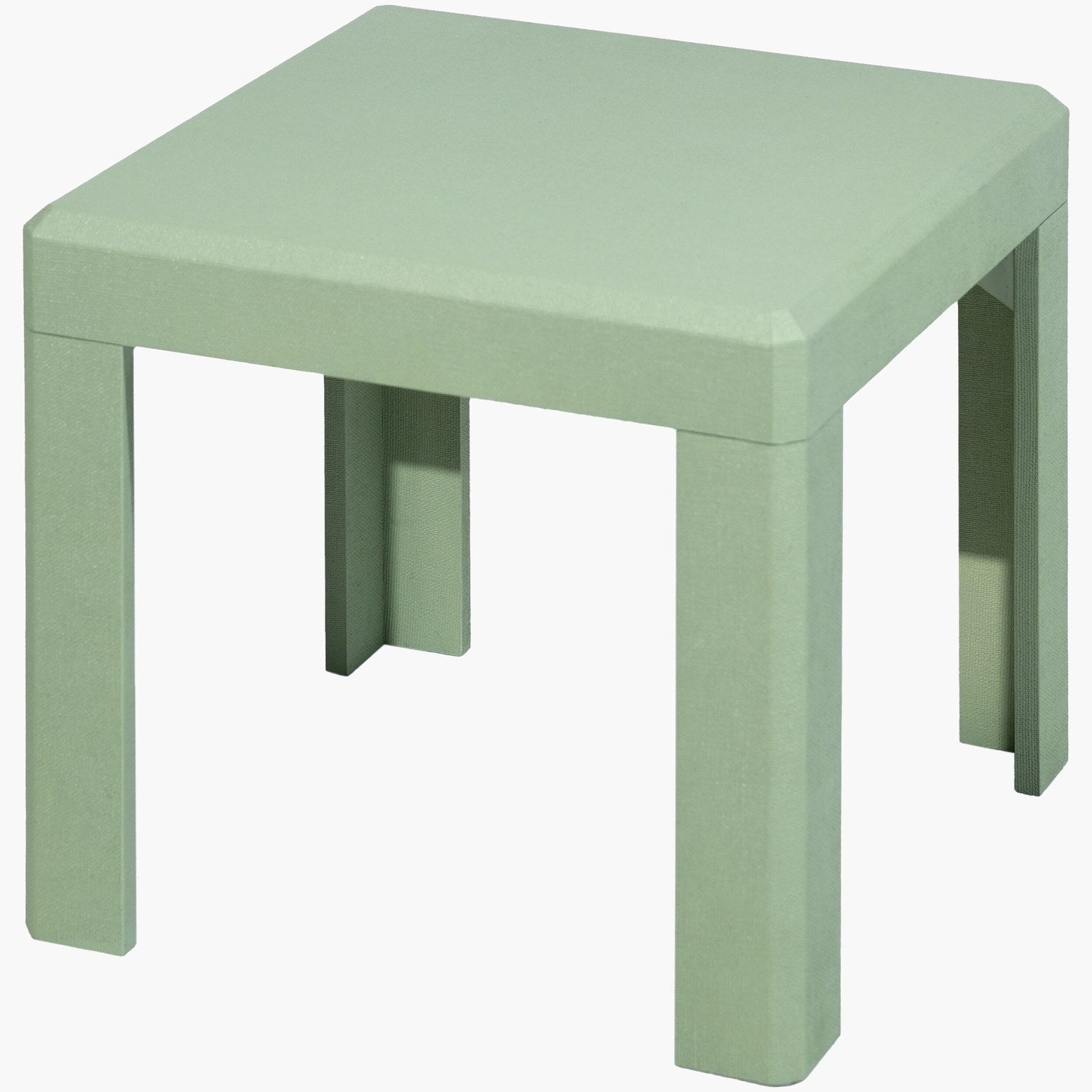 Loro End Table in Green & Brown