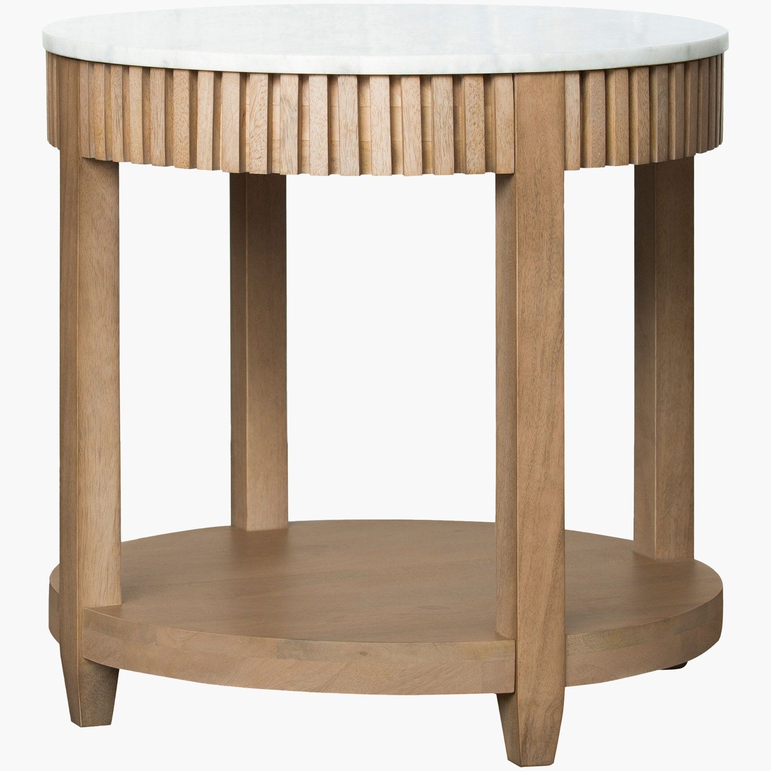 Rosemary End Table in White